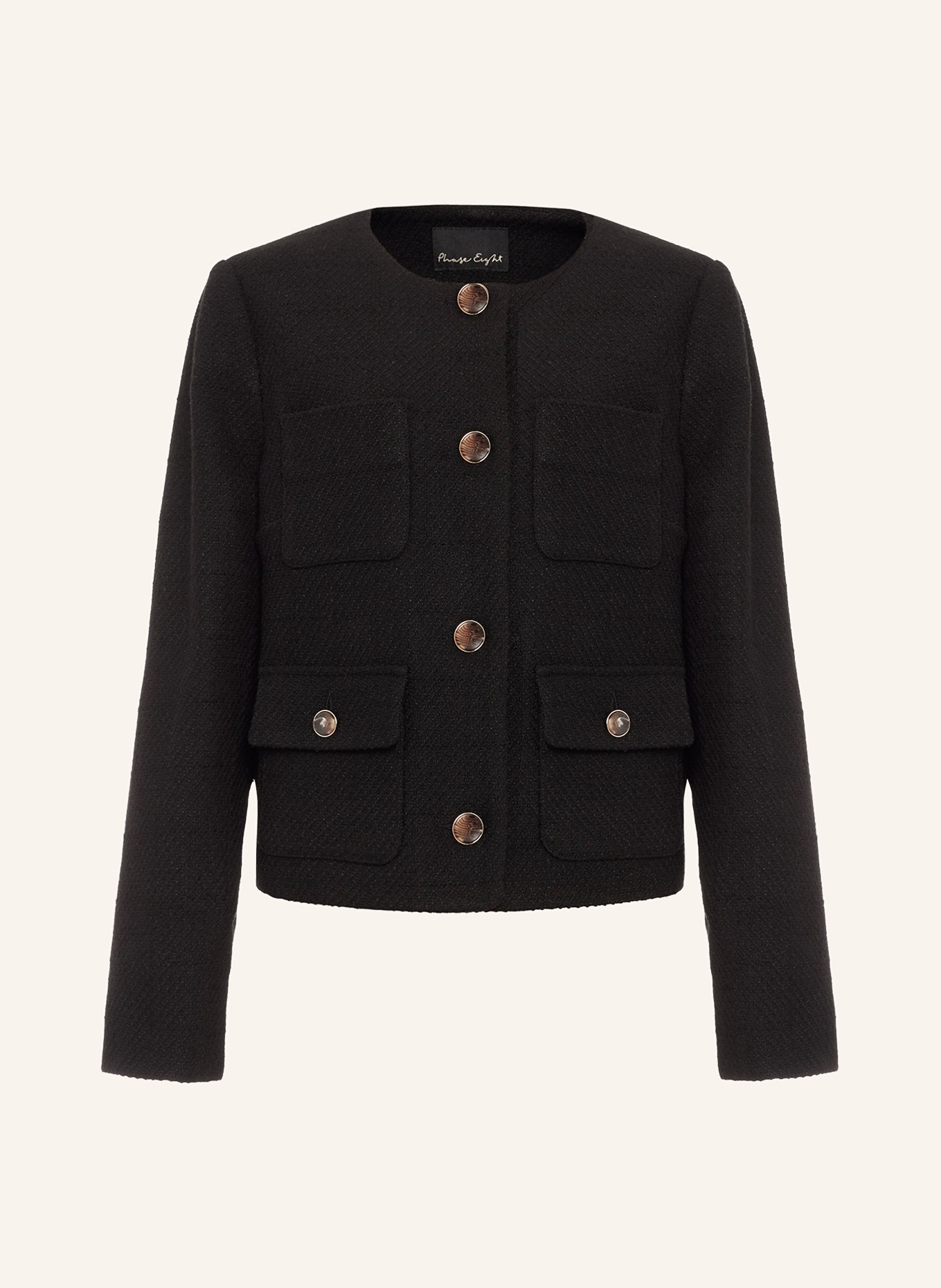 Phase Eight Bouclé jacket RIPLEY, Color: BLACK (Image 1)