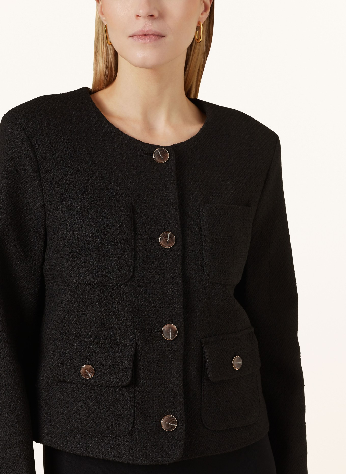 Phase Eight Bouclé jacket RIPLEY, Color: BLACK (Image 4)