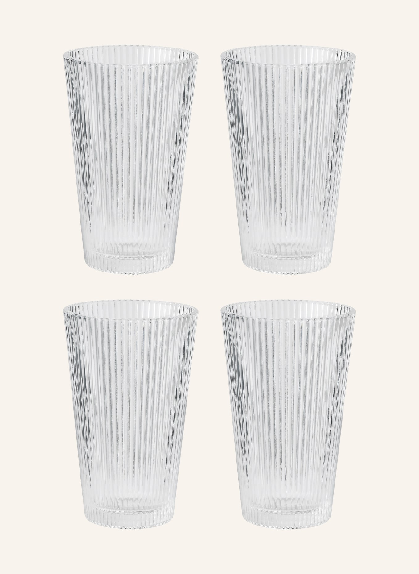 stelton Set of 4 drinking glasses PILASTRO, Color: WHITE (Image 1)