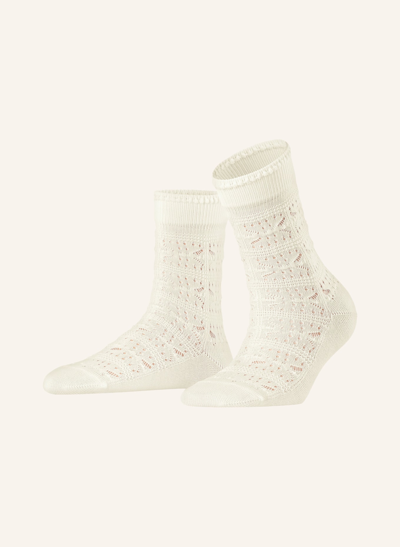 FALKE Socks GRANNY SQUARE, Color: 2010 off-white (Image 1)