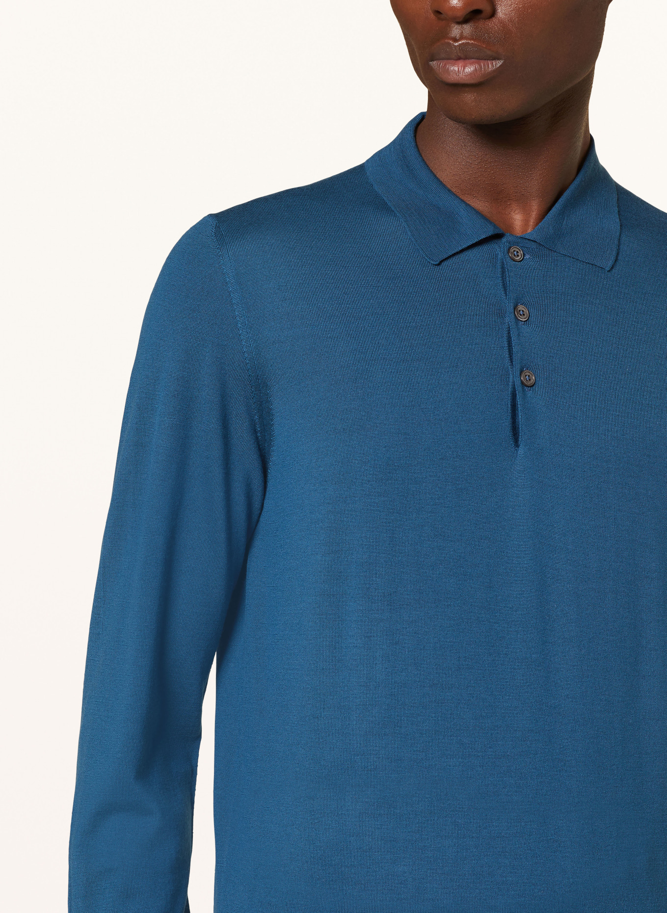 CORNELIANI Strick-Poloshirt, Farbe: BLAU (Bild 4)