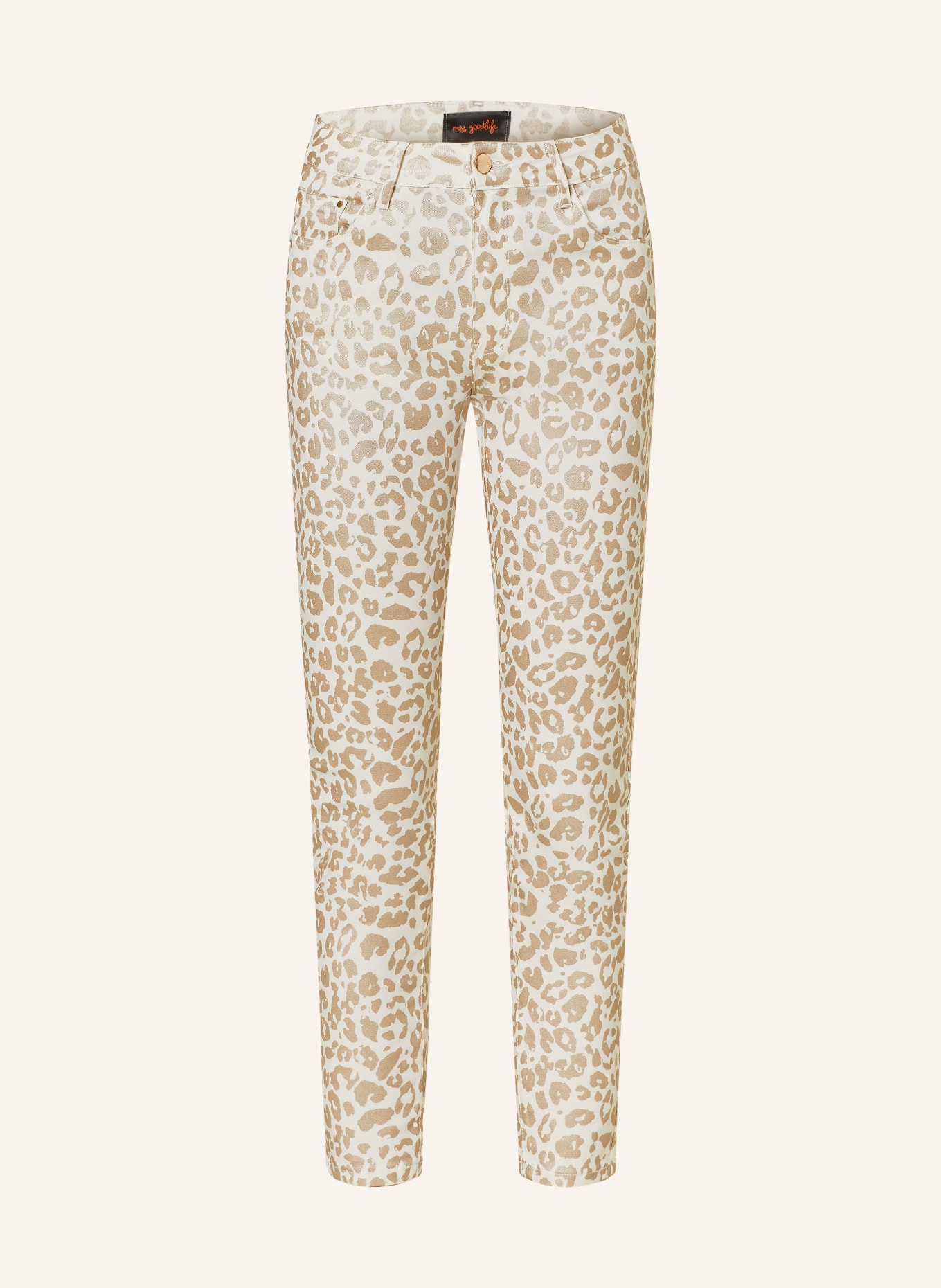 miss goodlife Trousers, Color: GOLD/WHITE (Image 1)