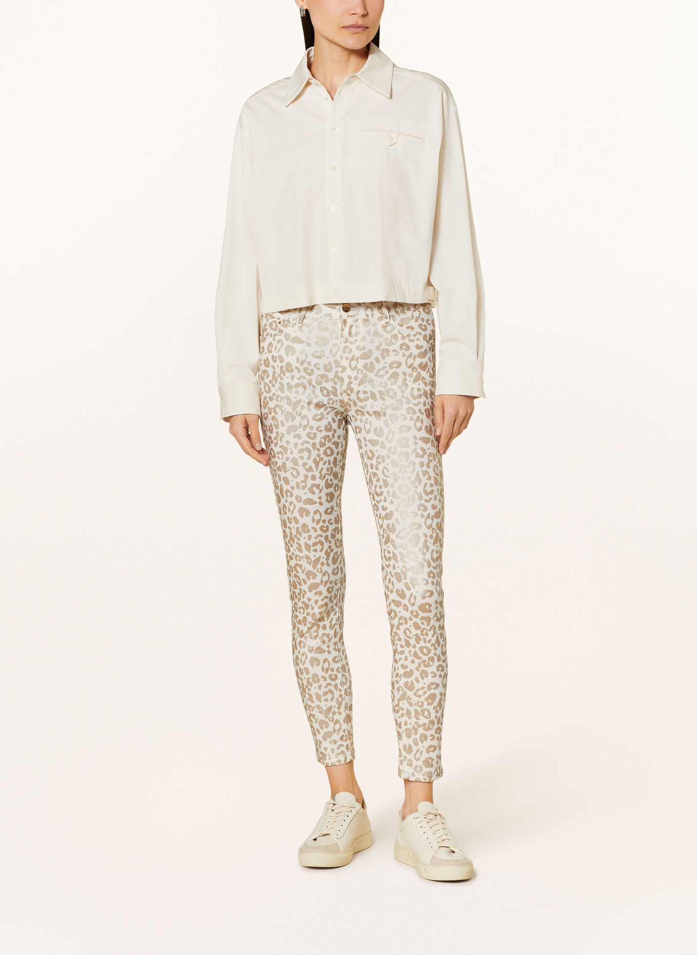 miss goodlife Trousers, Color: GOLD/WHITE (Image 2)