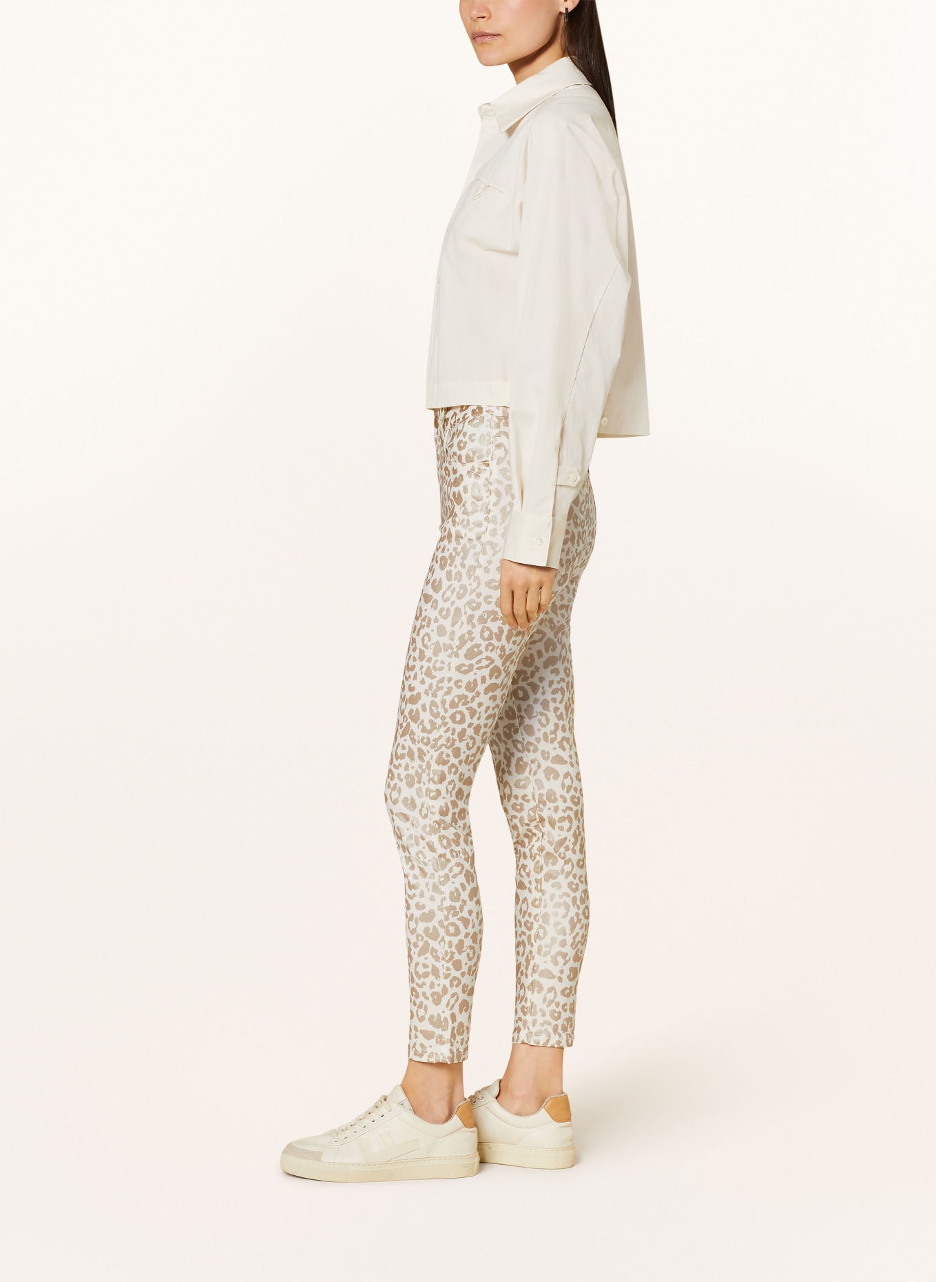 miss goodlife Trousers, Color: GOLD/WHITE (Image 4)