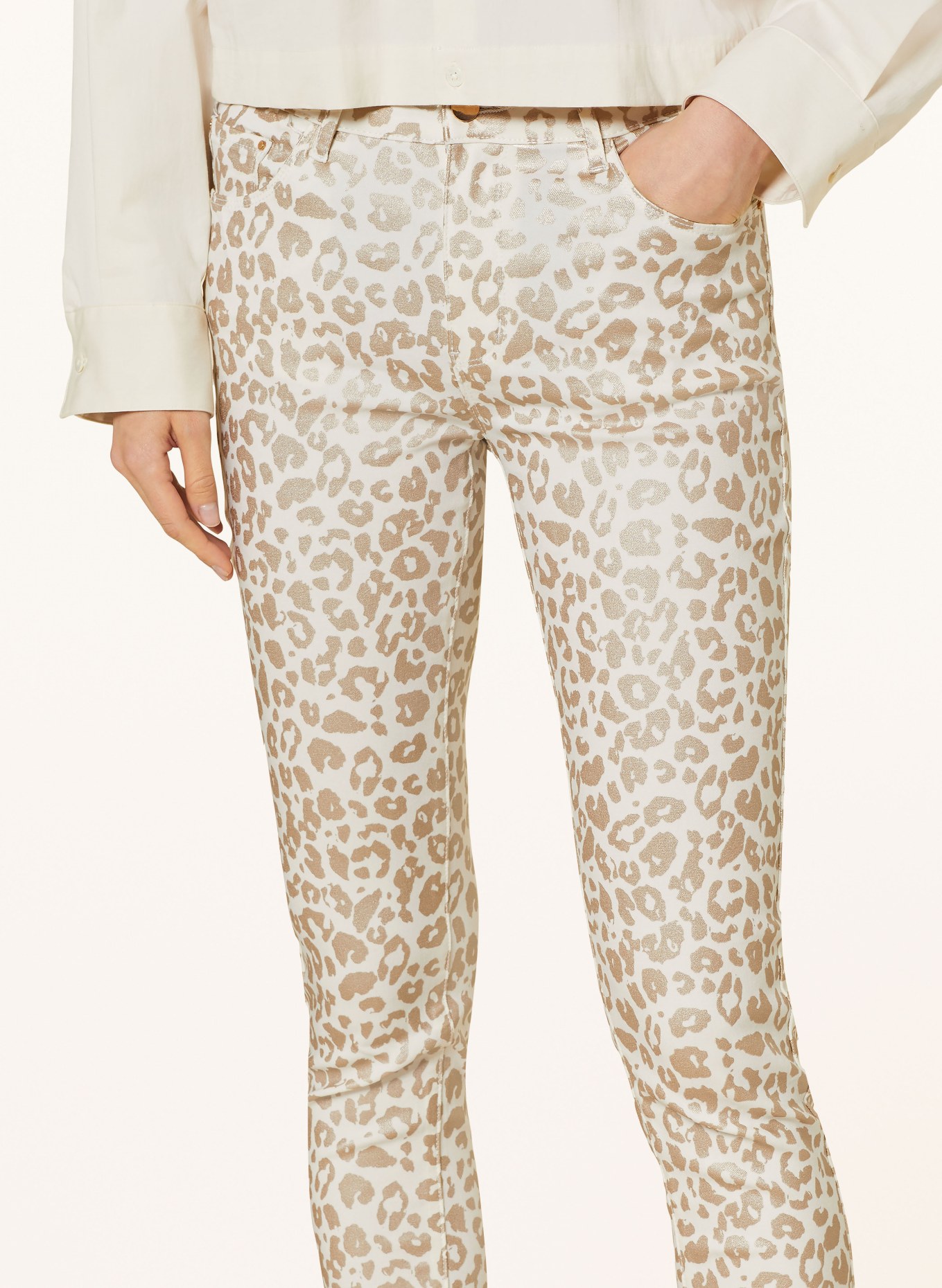 miss goodlife Trousers, Color: GOLD/WHITE (Image 5)