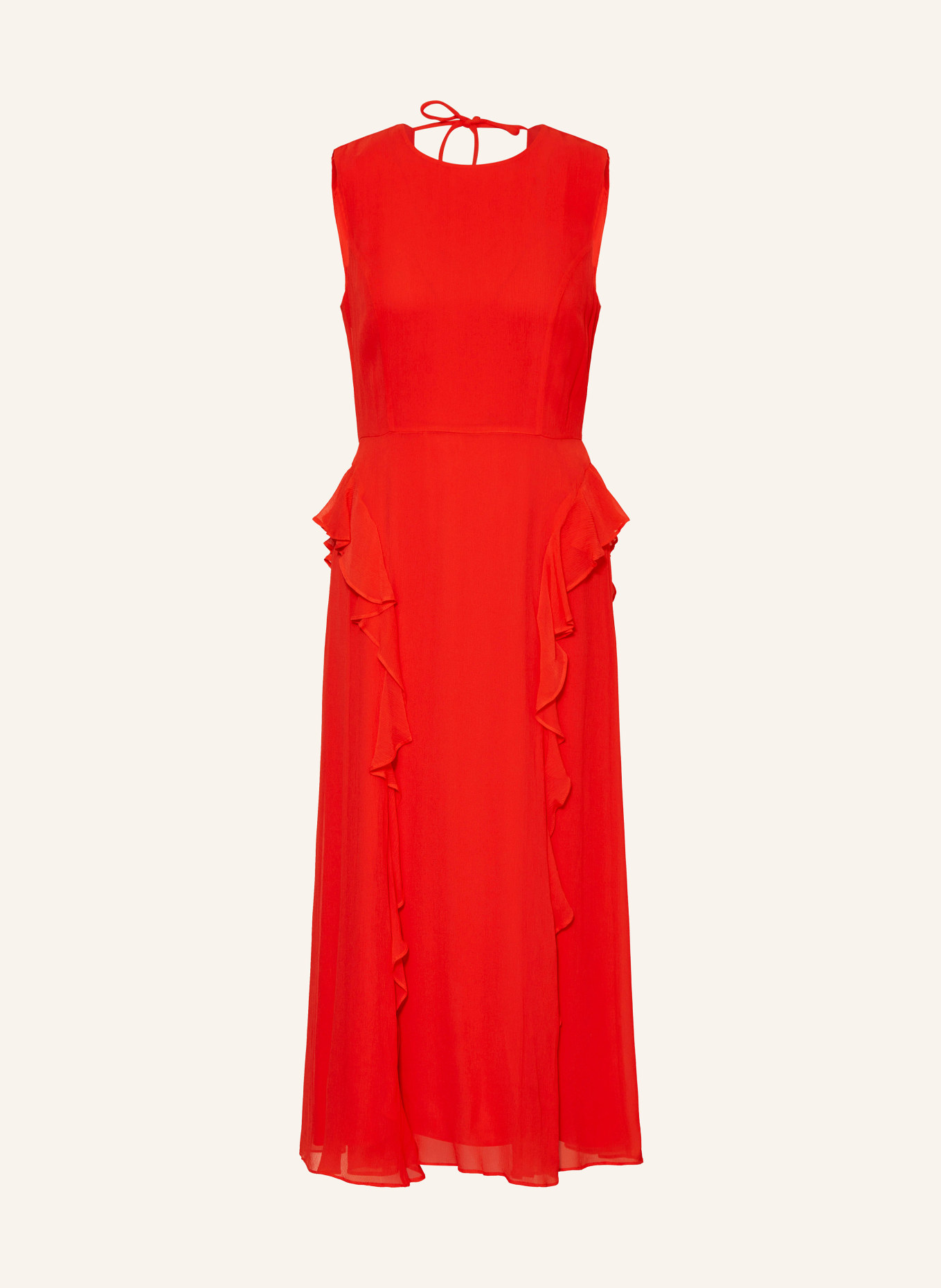 WHISTLES Dress NELLIE with frills, Color: RED (Image 1)