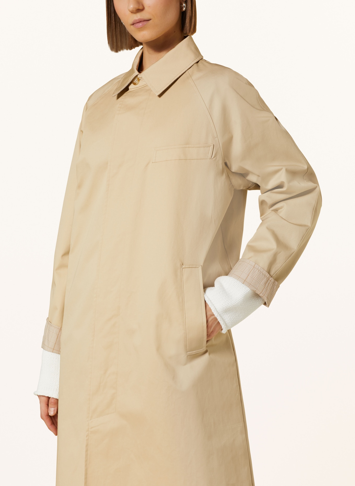 CLAUDIE PIERLOT Trenchcoat, Farbe: BEIGE/ HELLBRAUN (Bild 5)