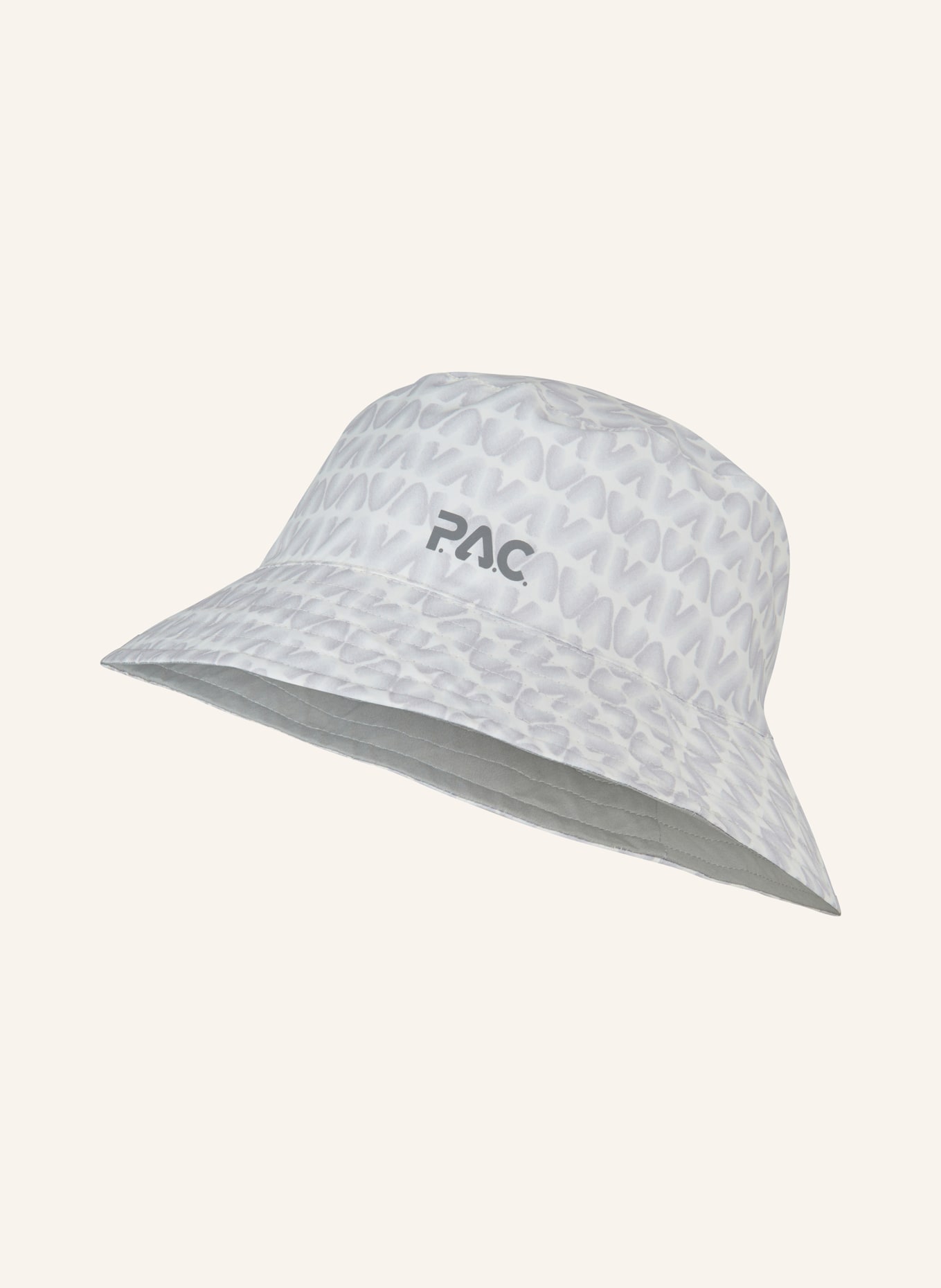 P.A.C. Bucket-Hat LEDRAS zum Wenden: WEISS / GRAU