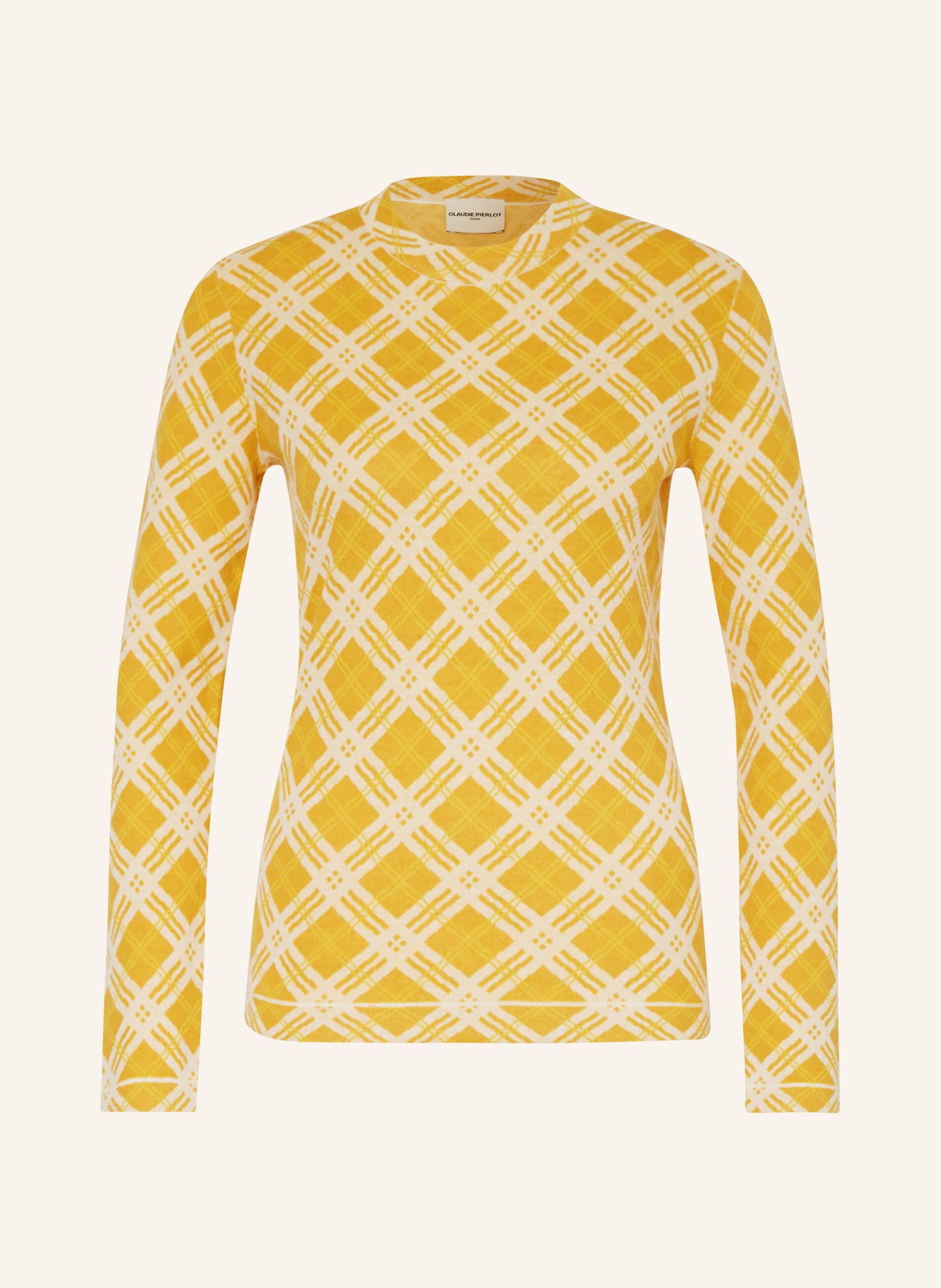 CLAUDIE PIERLOT Pullover, Farbe: DUNKELGELB/ ECRU/ GELB (Bild 1)