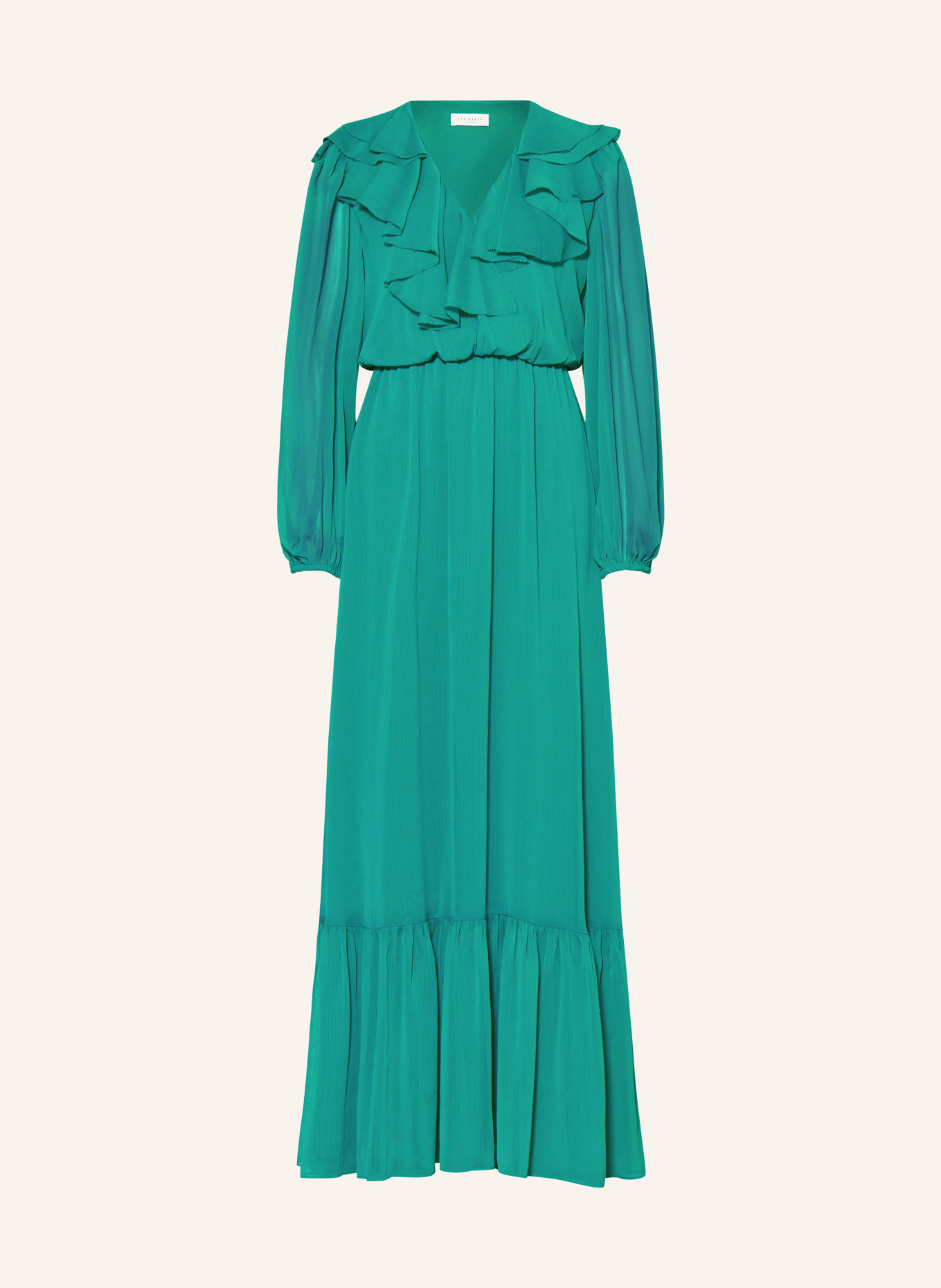 TED BAKER Kleid KEINA mit Volants, Farbe: GRÜN (Bild 1)