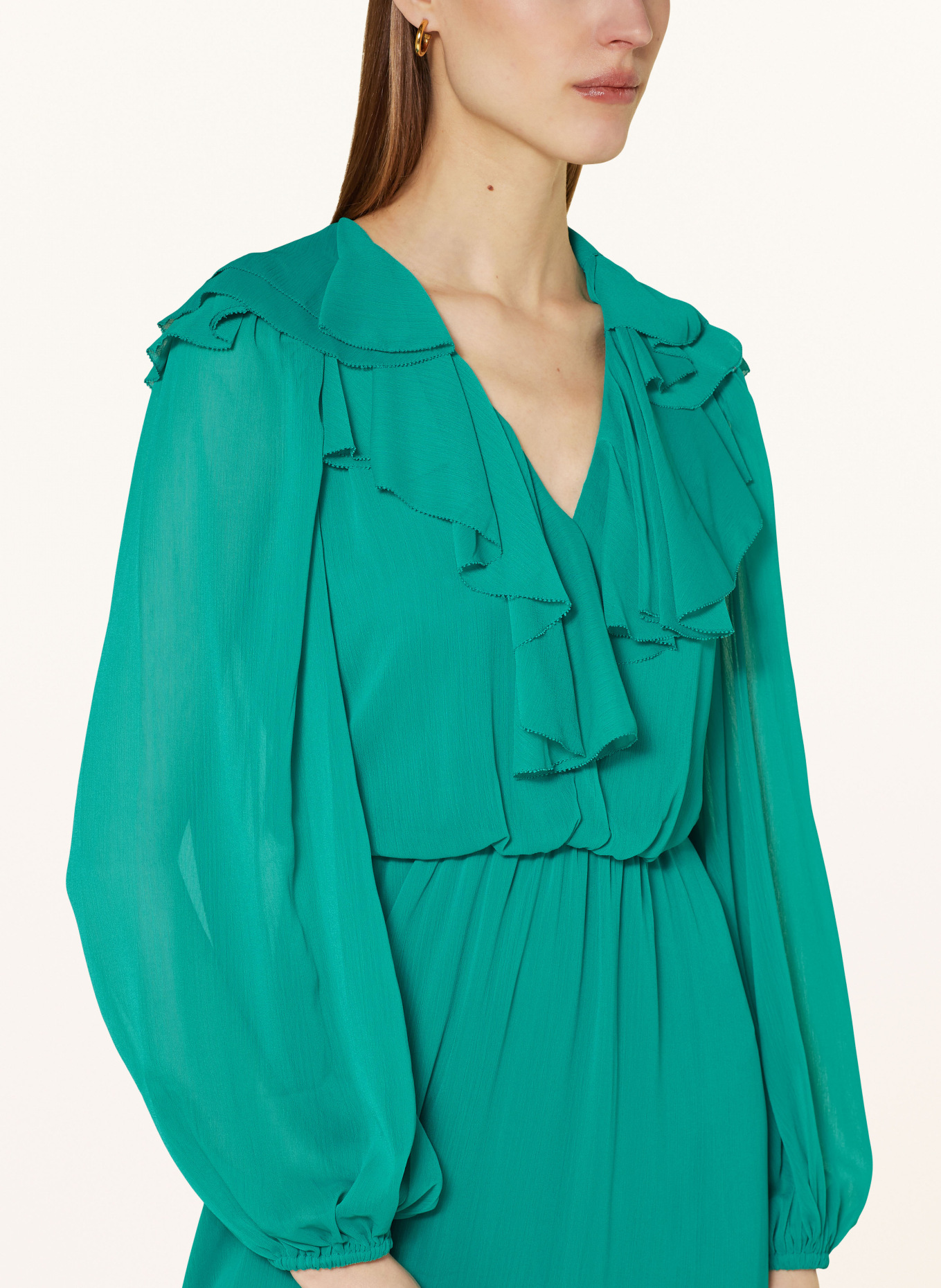 TED BAKER Dress KEINA with frills, Color: GREEN (Image 4)
