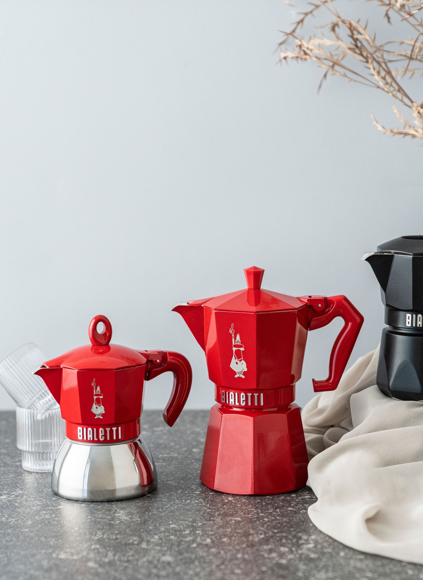 BIALETTI Espressokocher MOKA EXCLUSIVE, Farbe: ROT (Bild 2)