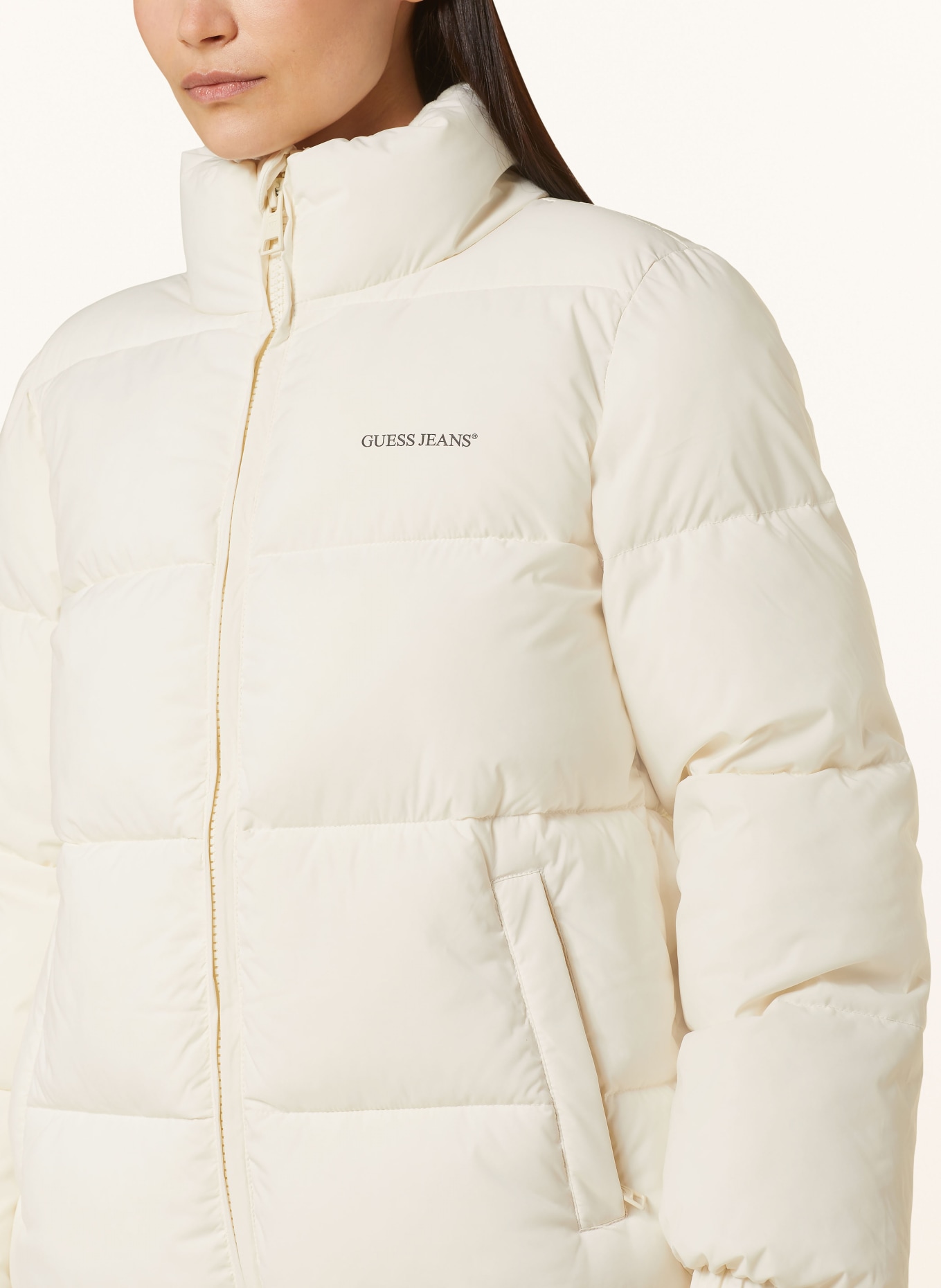 GUESS JEANS Steppjacke in ecru