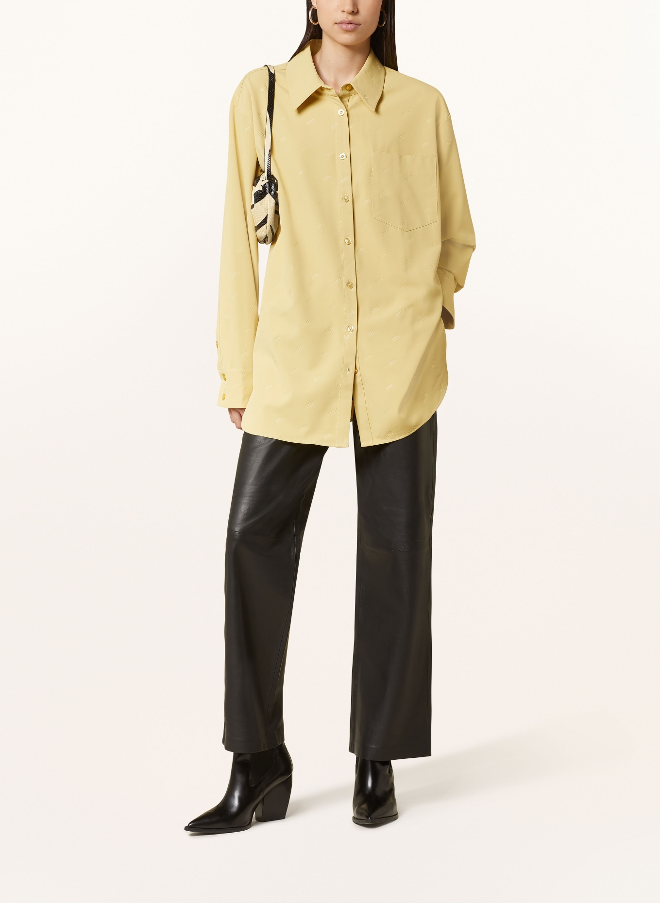 GESTUZ Oversized shirt blouse LOGINAGZ, Color: DARK YELLOW (Image 2)