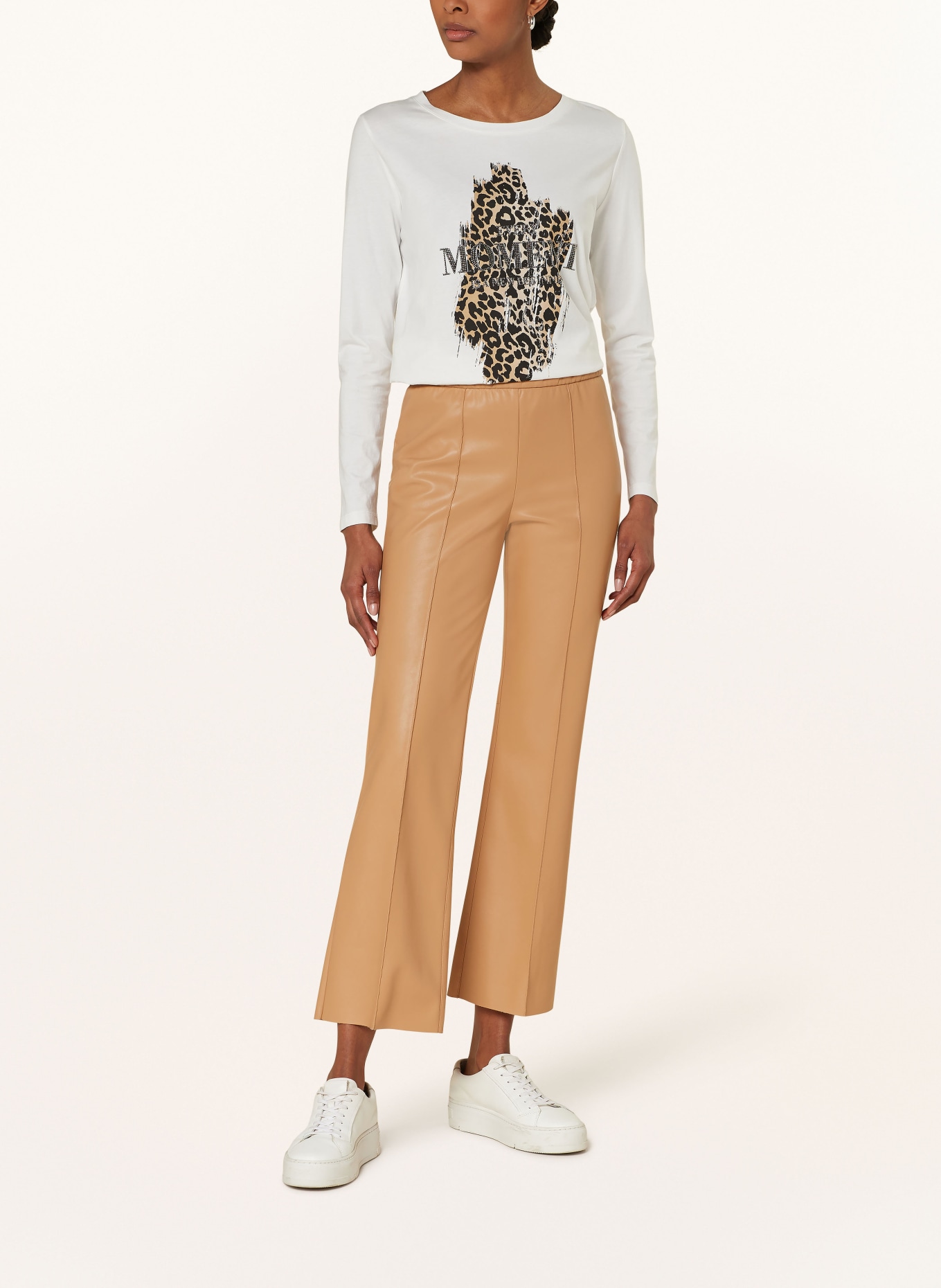 MARC AUREL Pants in leather look, Color: CAMEL (Image 2)