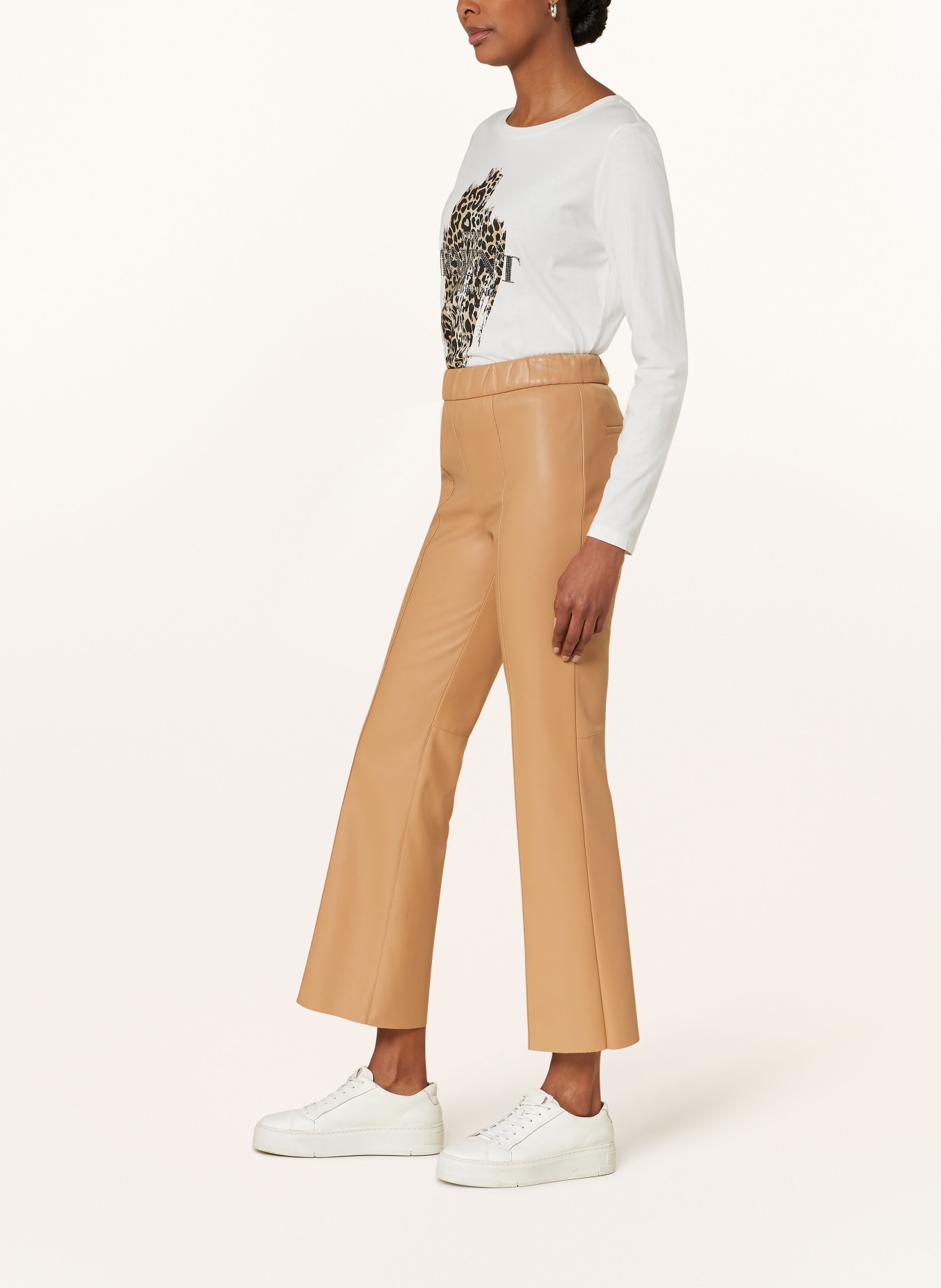 MARC AUREL Pants in leather look, Color: CAMEL (Image 4)