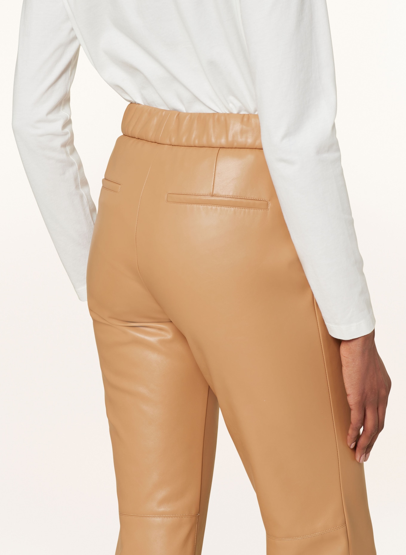 MARC AUREL Pants in leather look, Color: CAMEL (Image 5)