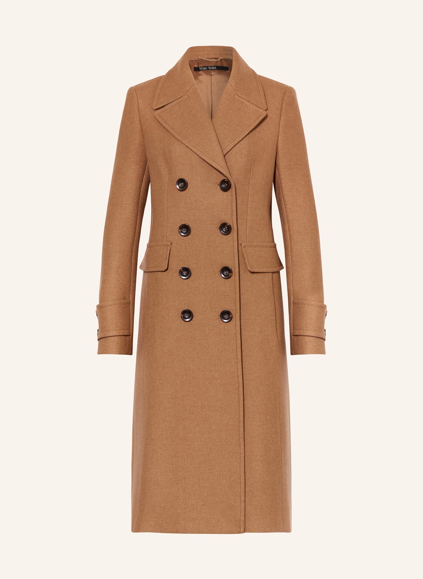 MARC AUREL Wool coat in camel