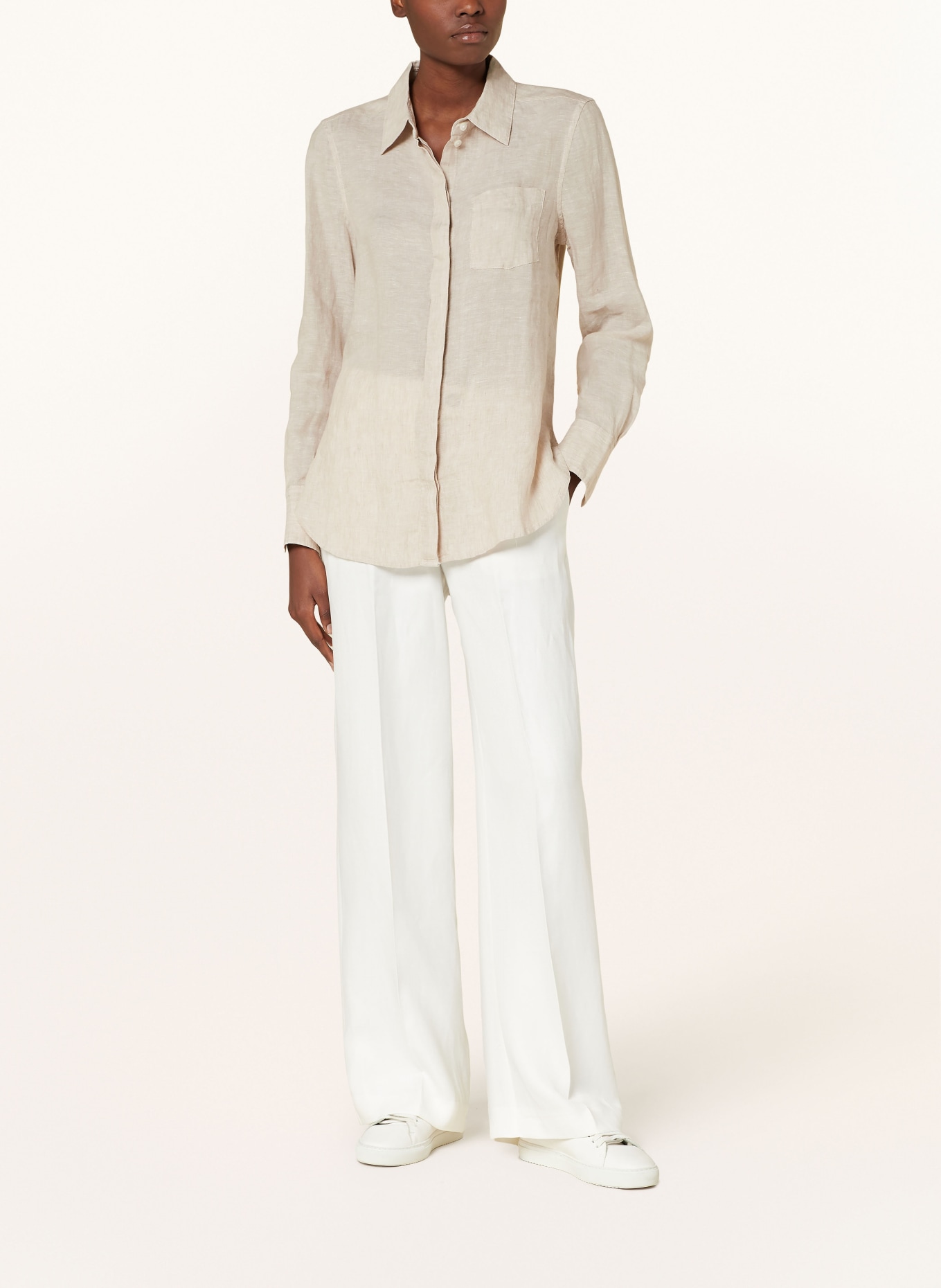 REISS Shirt blouse BELLE made of linen, Color: CREAM (Image 2)