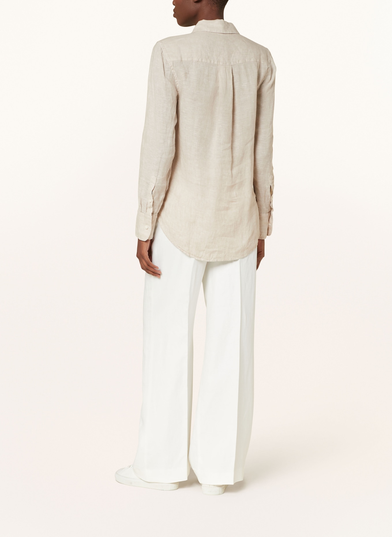 REISS Shirt blouse BELLE made of linen, Color: CREAM (Image 3)