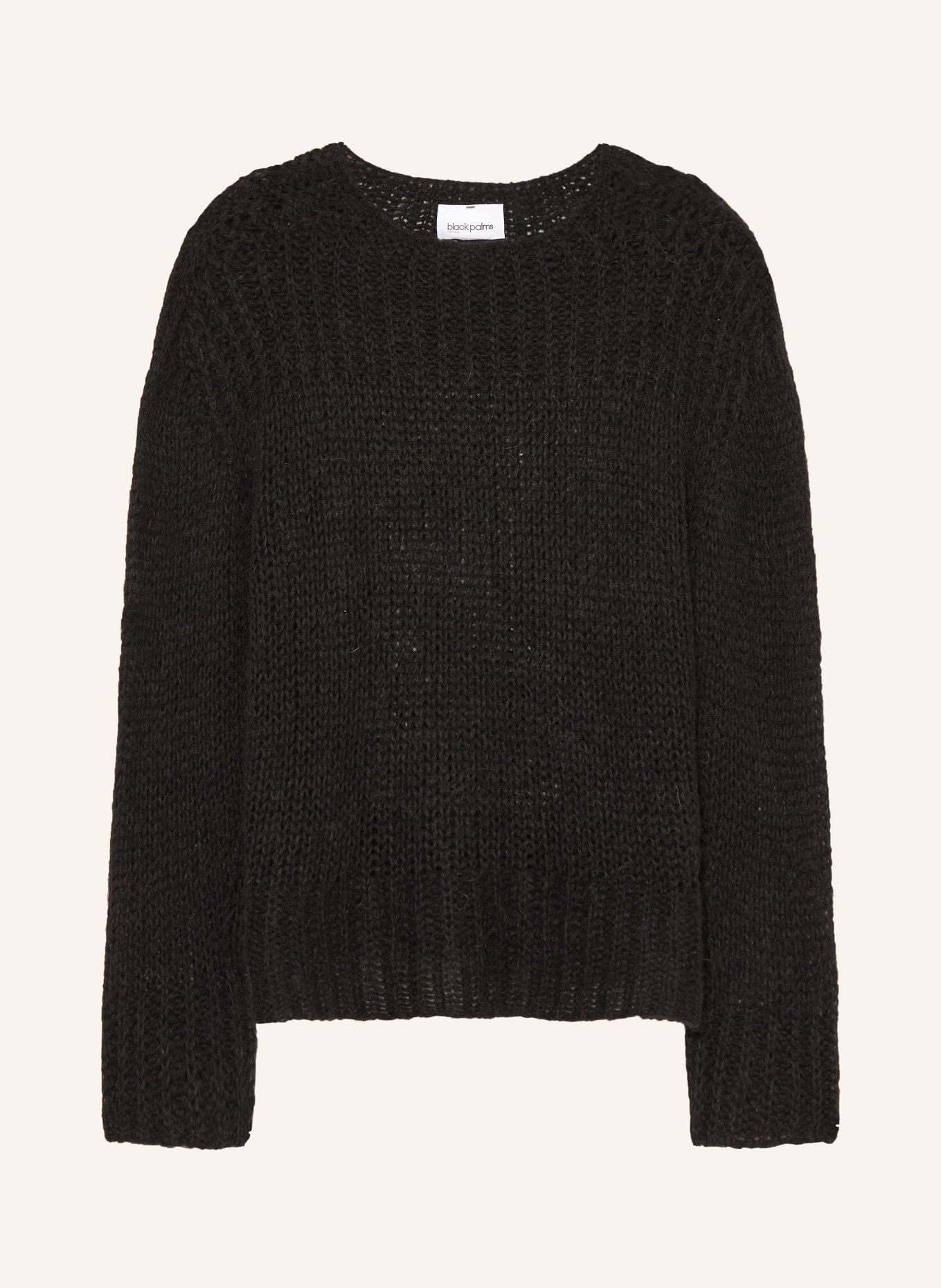 black palms Sweater STEPHL with alpaca: BLACK