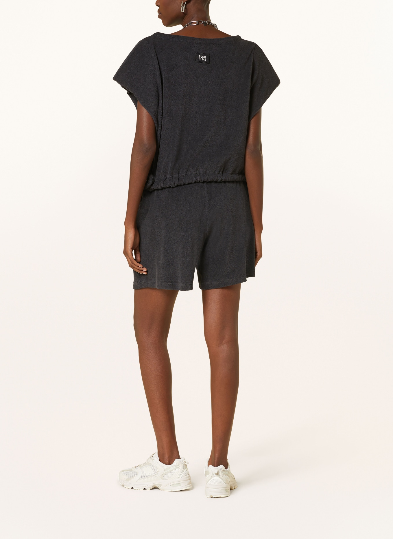 black palms Terry cloth shorts, Color: DARK GRAY (Image 3)