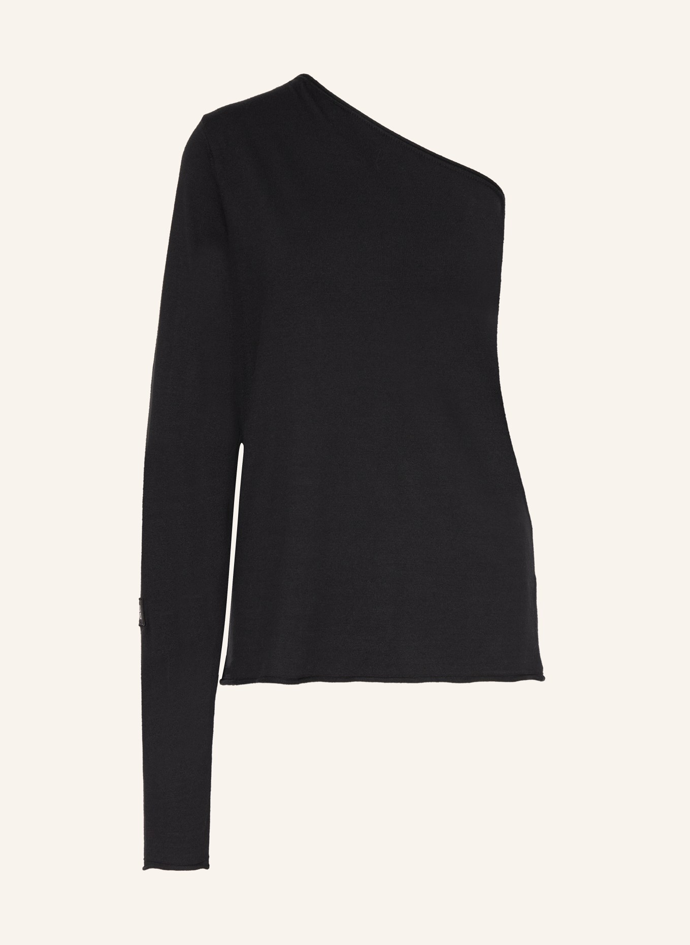black palms One-shoulder sweater MARCI, Color: BLACK (Image 1)