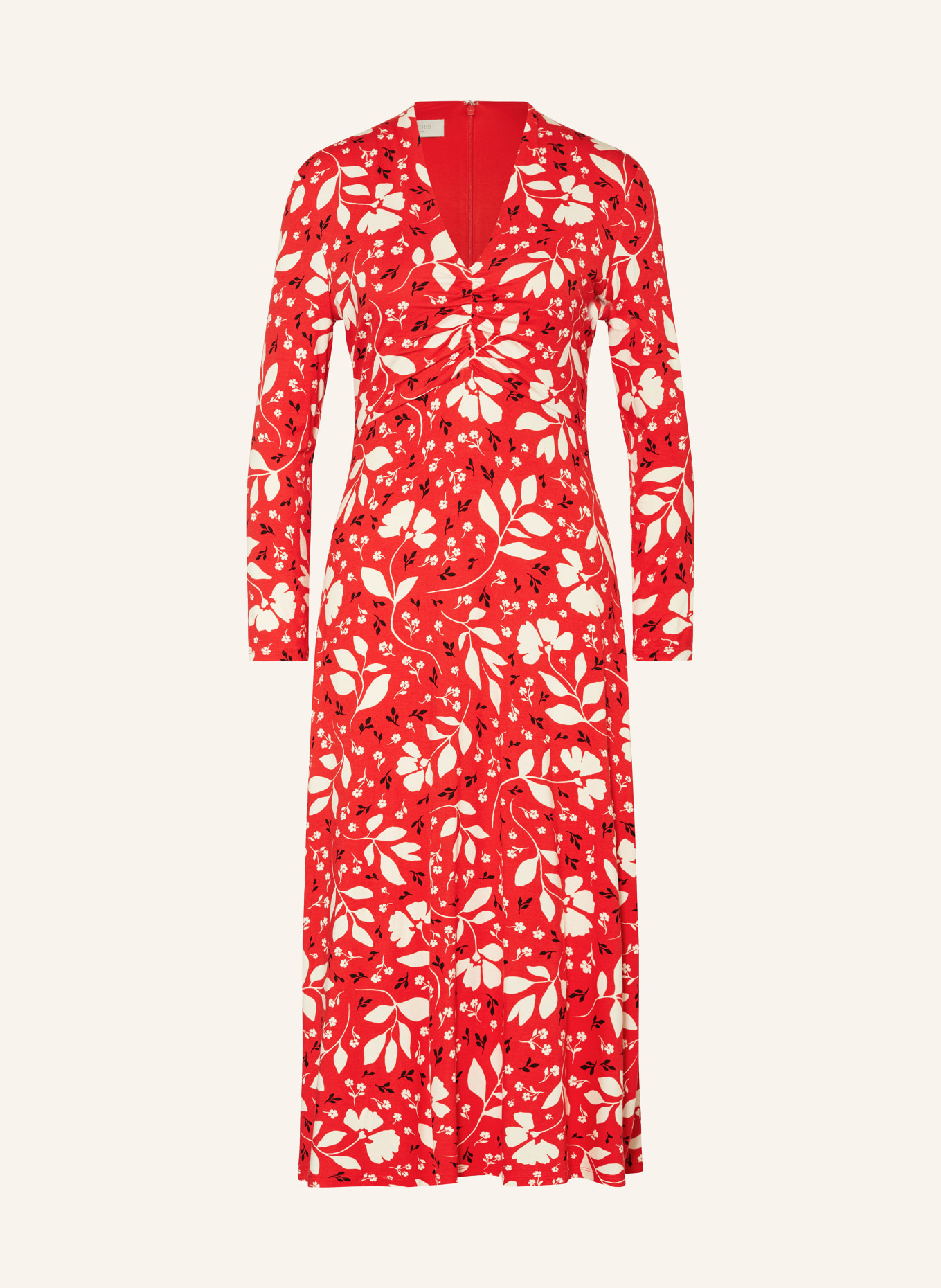 HOBBS Jersey dress GABI, Color: RED/ WHITE/ BLACK (Image 1)