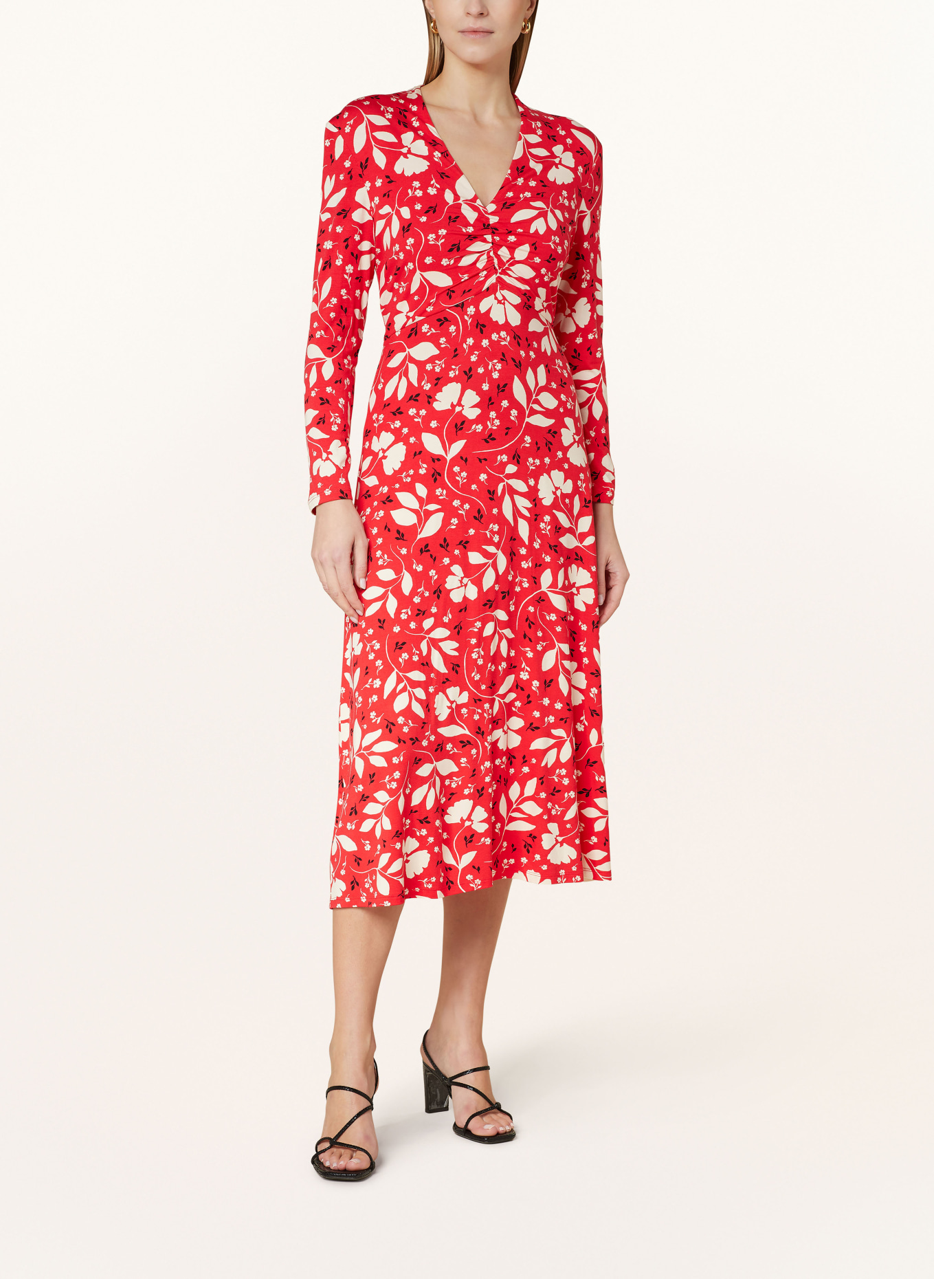 HOBBS Jersey dress GABI, Color: RED/ WHITE/ BLACK (Image 2)