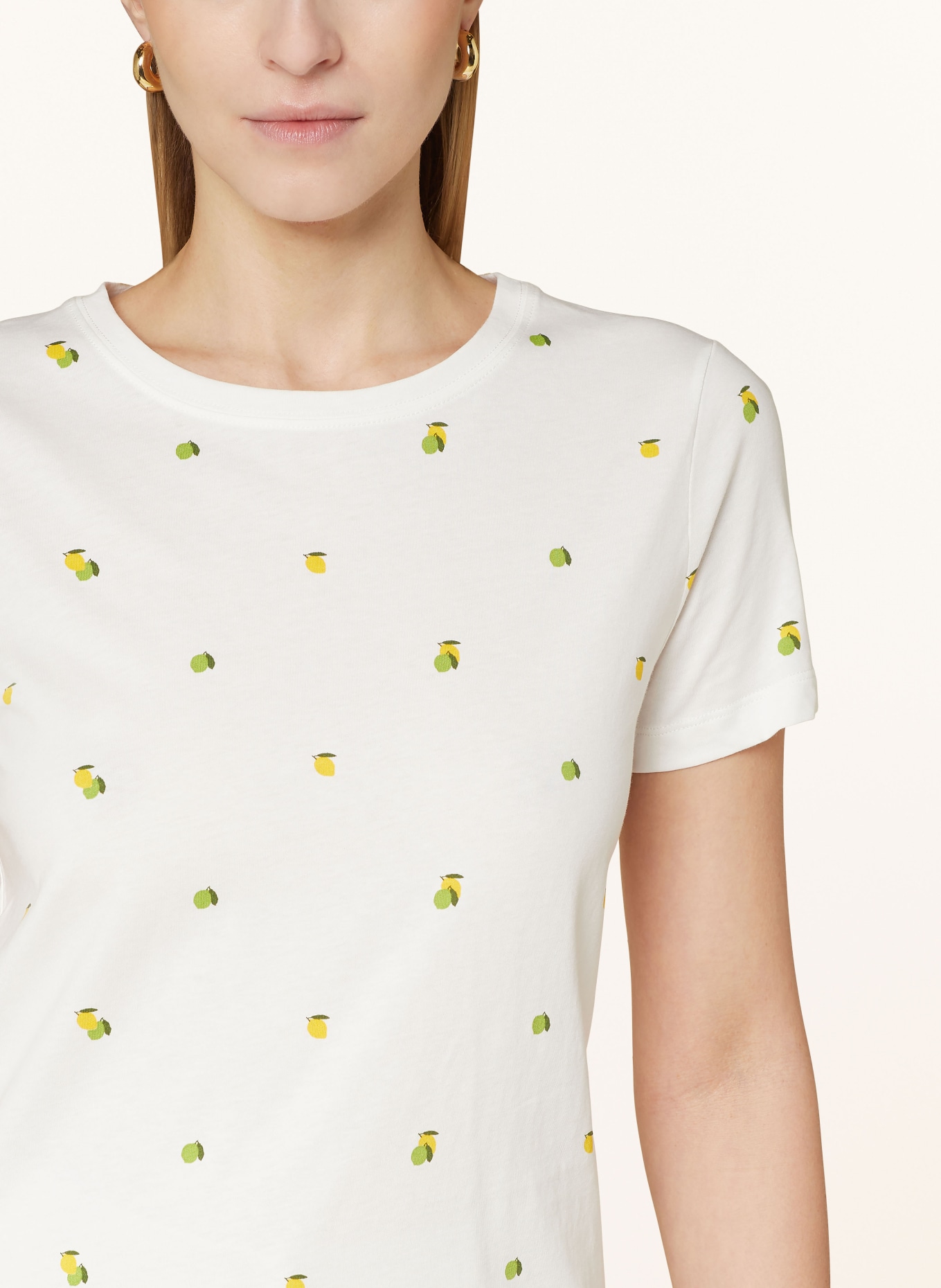 HOBBS T-shirt PIXIE, Color: WHITE/ YELLOW (Image 4)