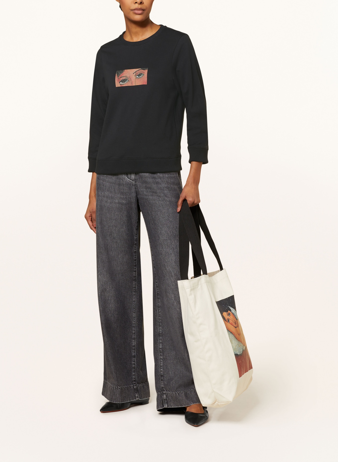 LUISA CERANO Sweatshirt, Color: BLACK (Image 2)