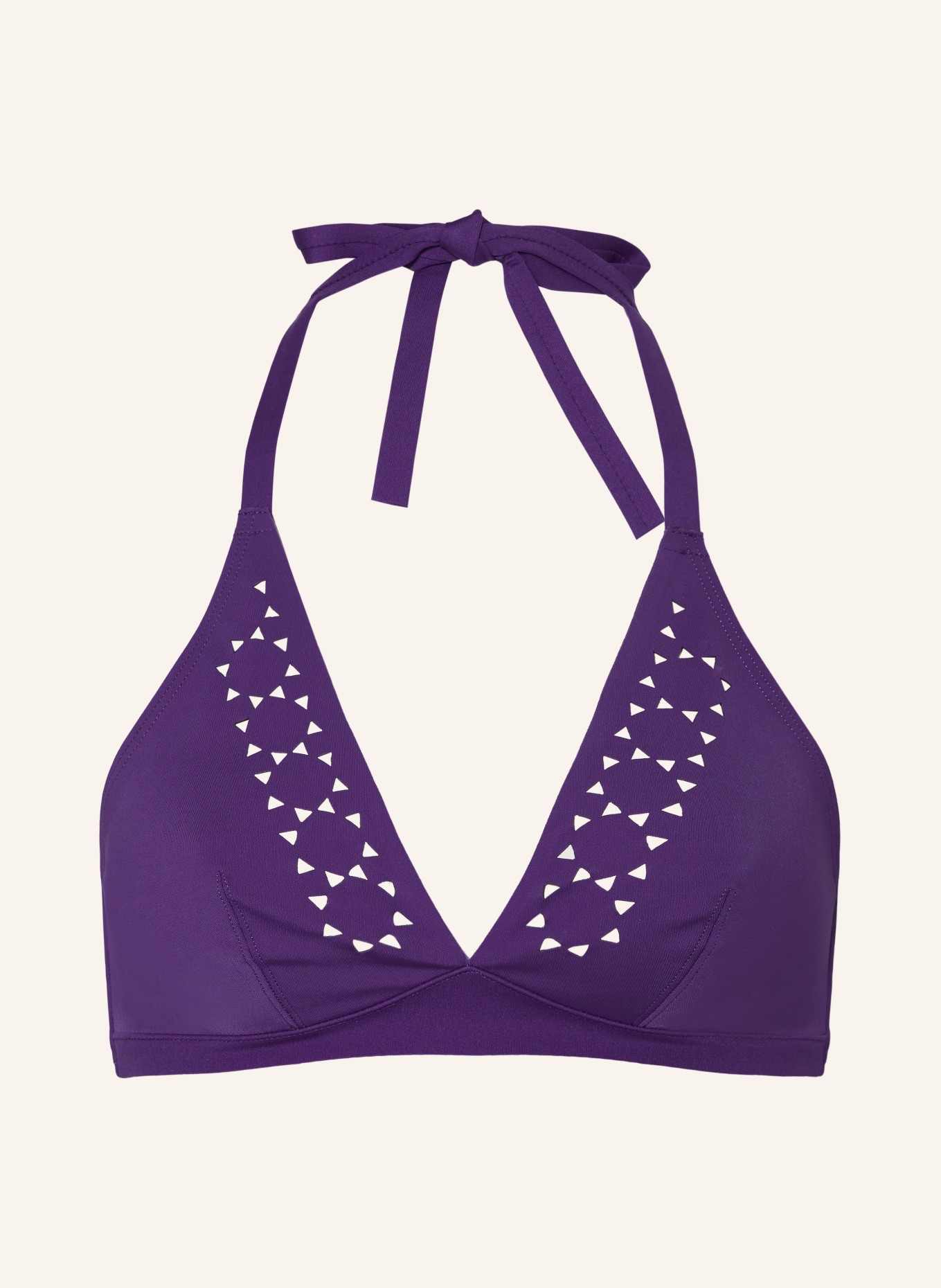 CHANTELLE Halter neck bikini top PURE SOLAR, Color: PURPLE (Image 1)