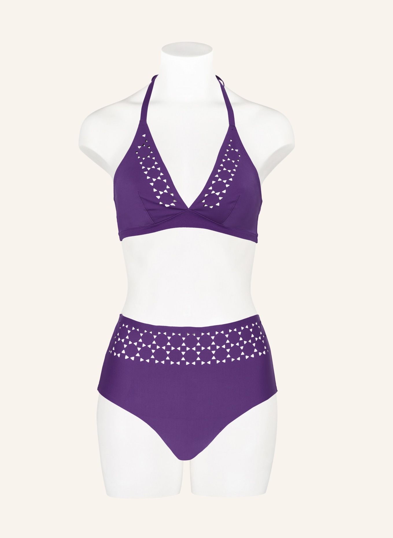 CHANTELLE Halter neck bikini top PURE SOLAR, Color: PURPLE (Image 2)