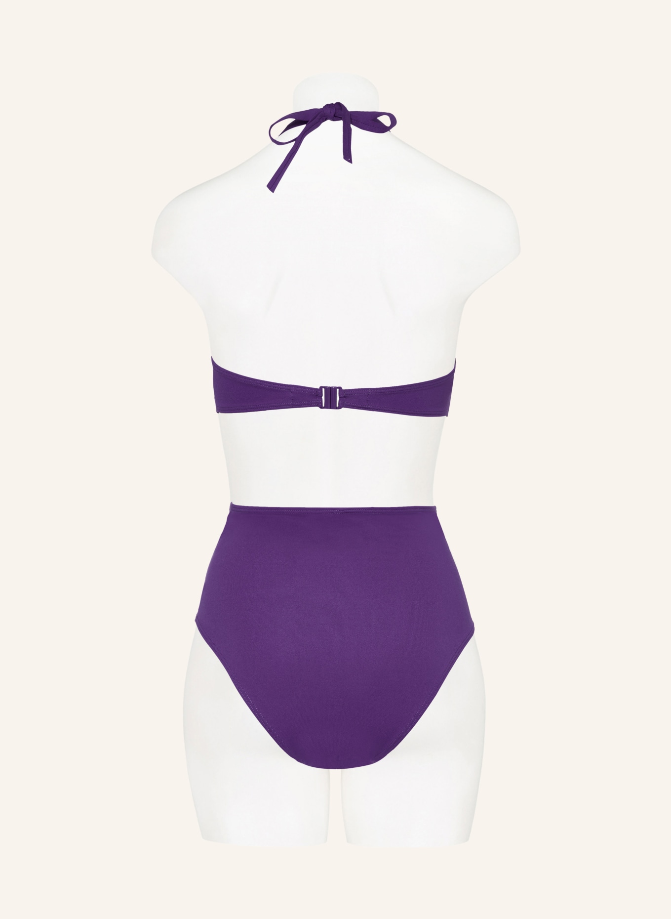 CHANTELLE Halter neck bikini top PURE SOLAR, Color: PURPLE (Image 3)