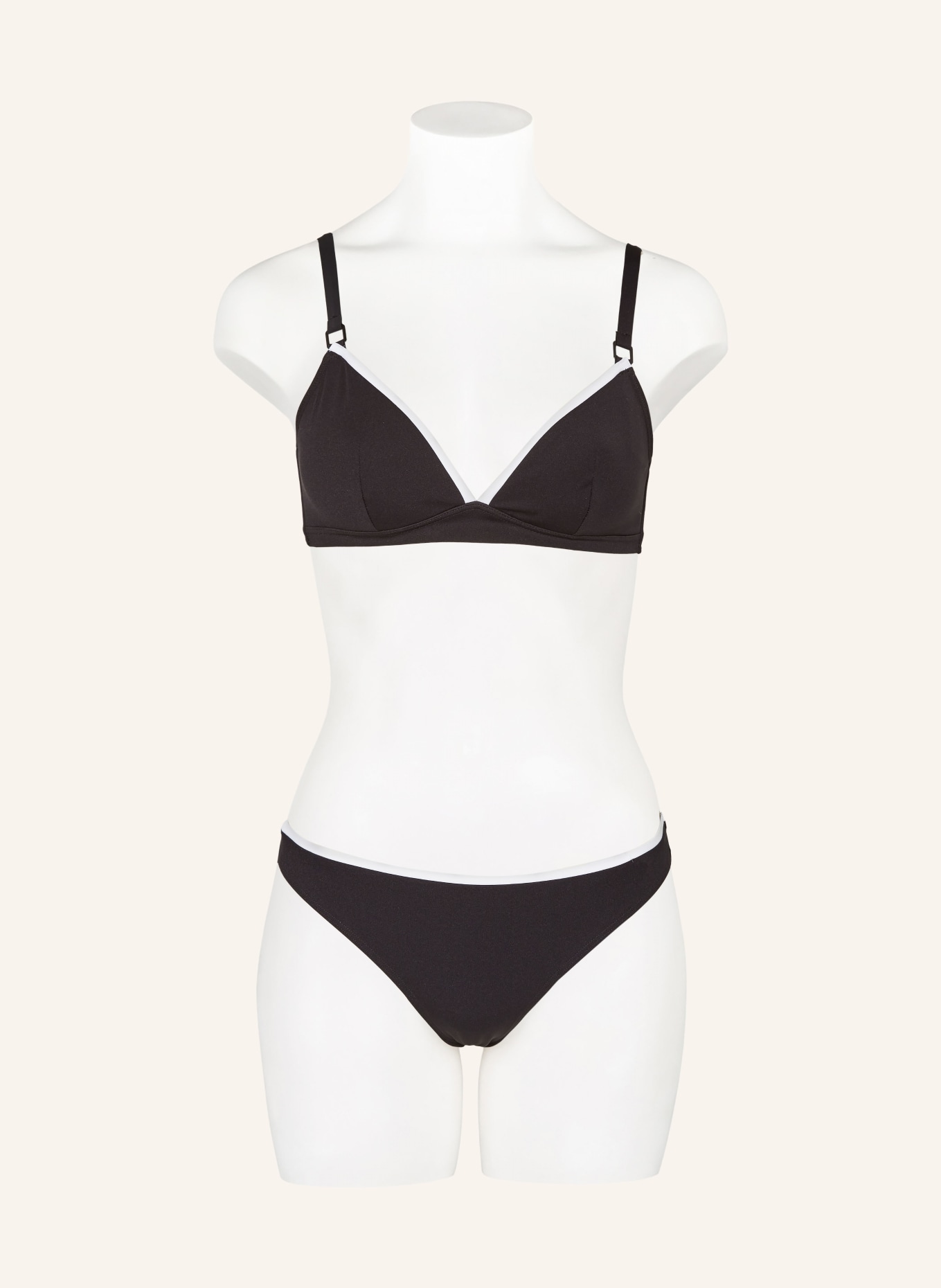 CHANTELLE Bralette bikini top AUTHENTIC, Color: BLACK/ WHITE (Image 2)