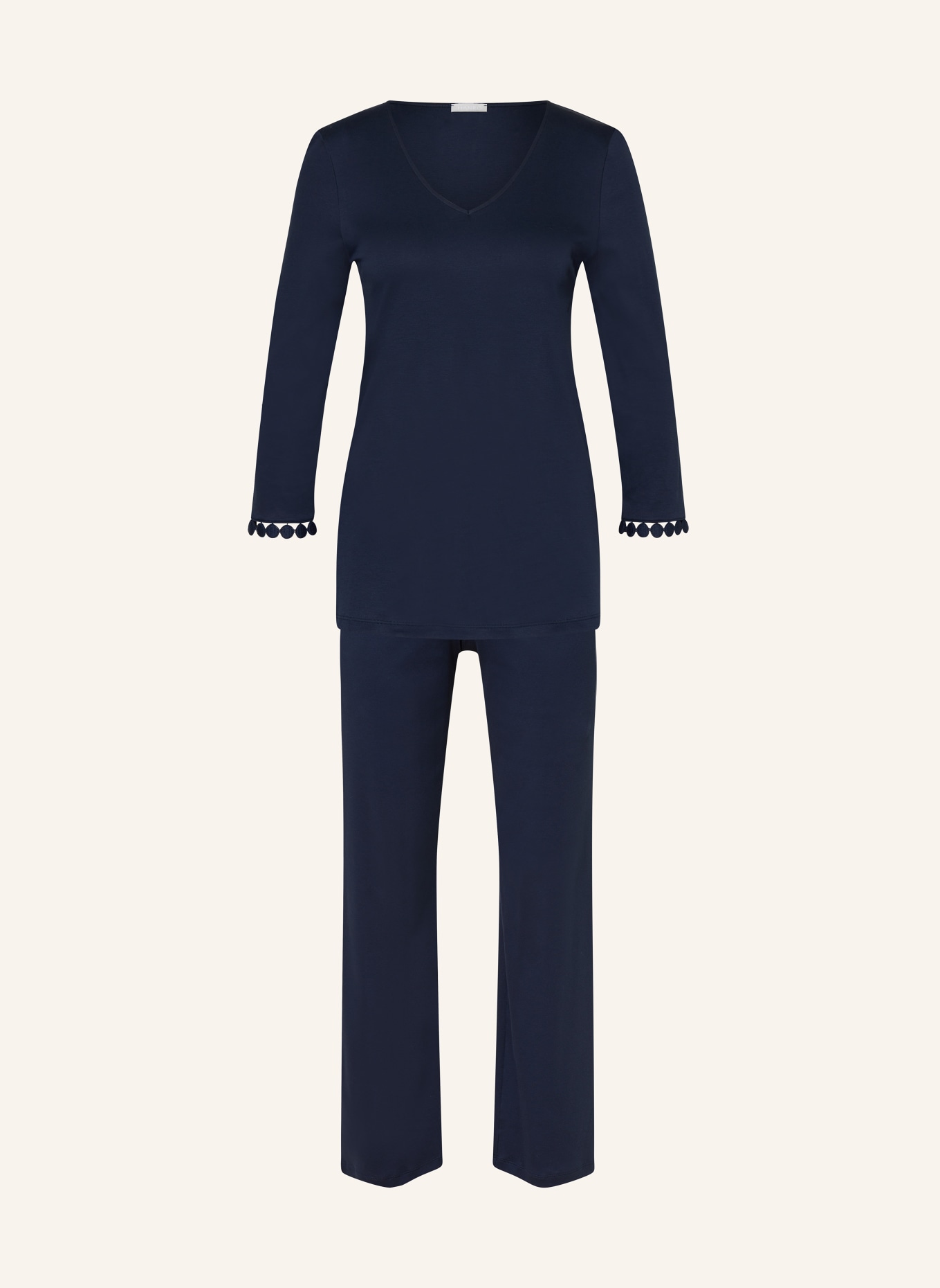 HANRO Schlafanzug ROSA mit 3/4-Arm, Farbe: DUNKELBLAU (Bild 1)