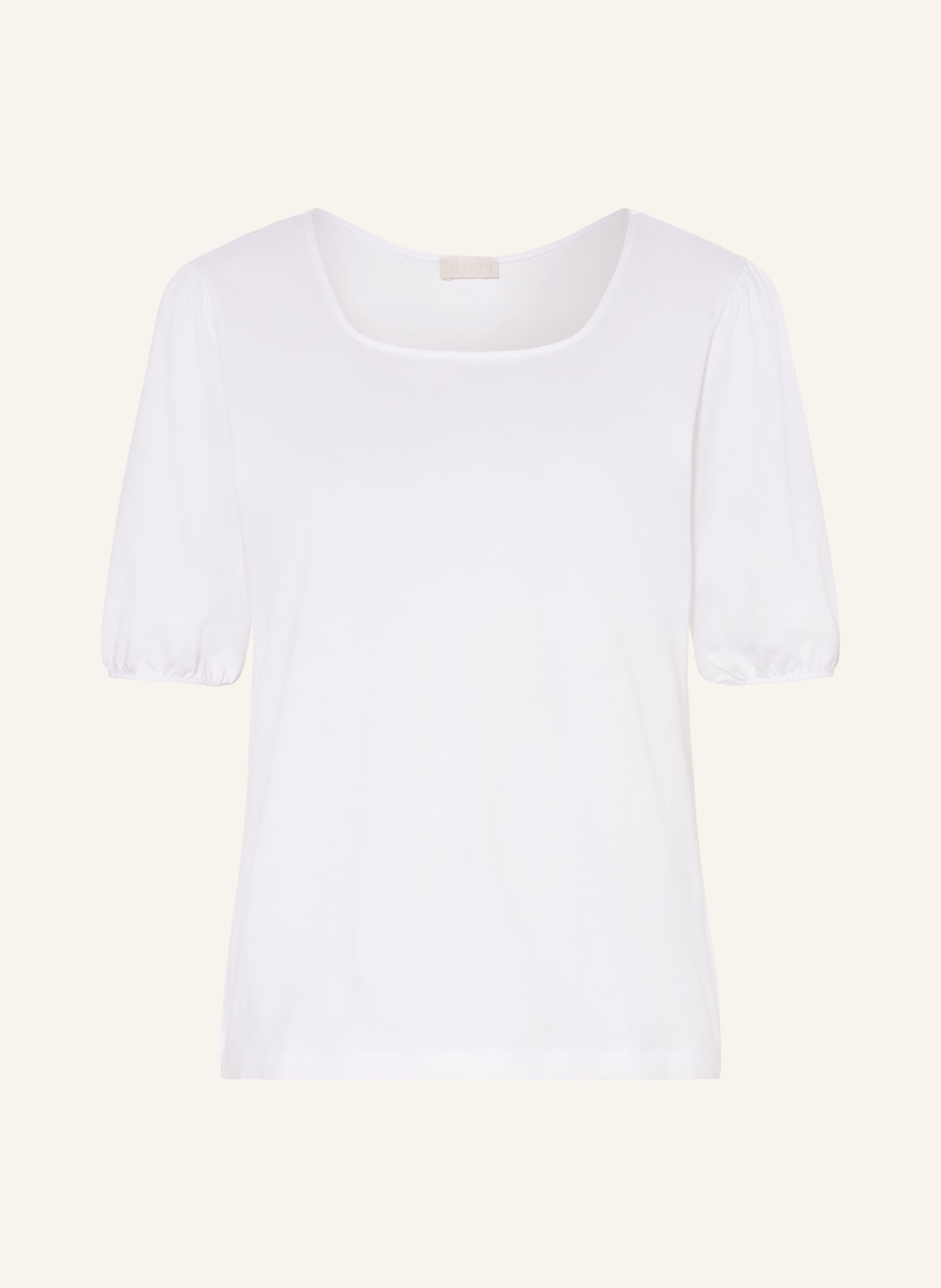 HANRO Pajama shirt NATURAL SHIRT, Color: WHITE (Image 1)