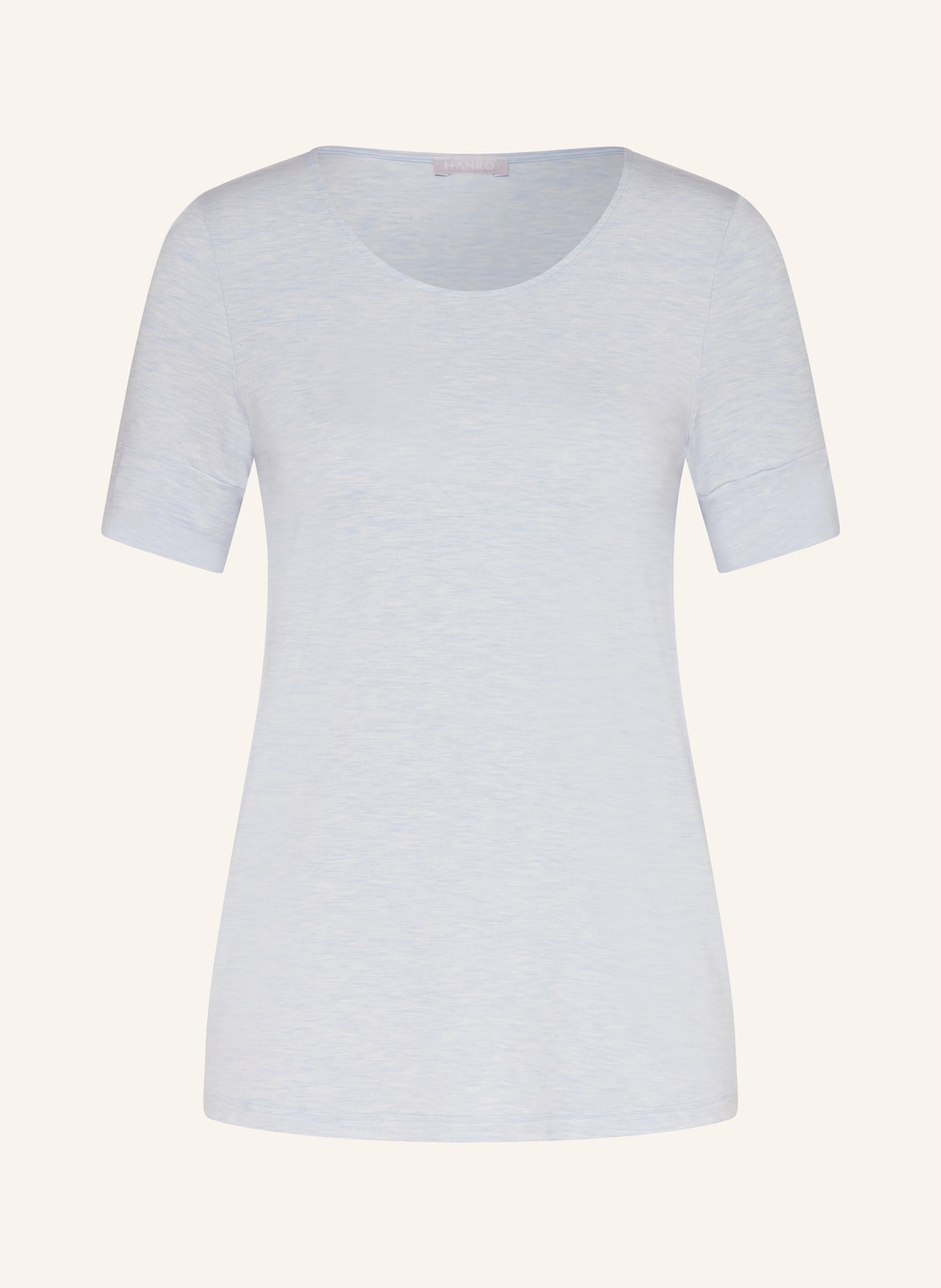 HANRO Pajama shirt NATURAL ELEGANCE, Color: LIGHT BLUE (Image 1)