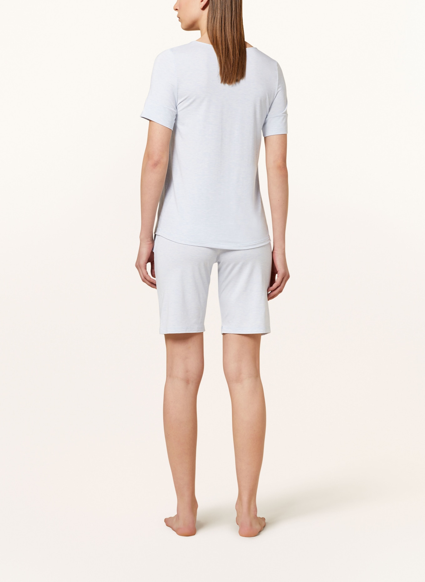 HANRO Pajama shorts NATURAL ELEGANCE, Color: LIGHT BLUE (Image 3)