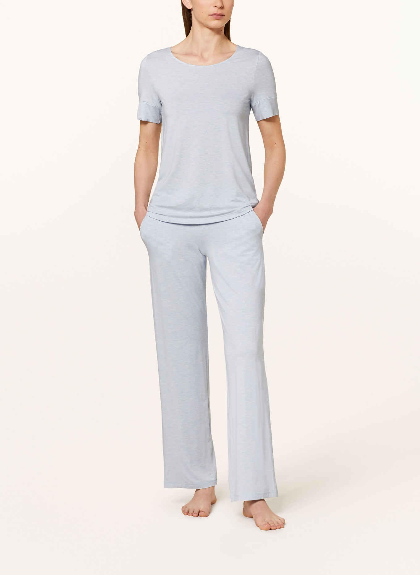 HANRO Pajama pants NATURAL ELEGANCE, Color: LIGHT BLUE (Image 2)