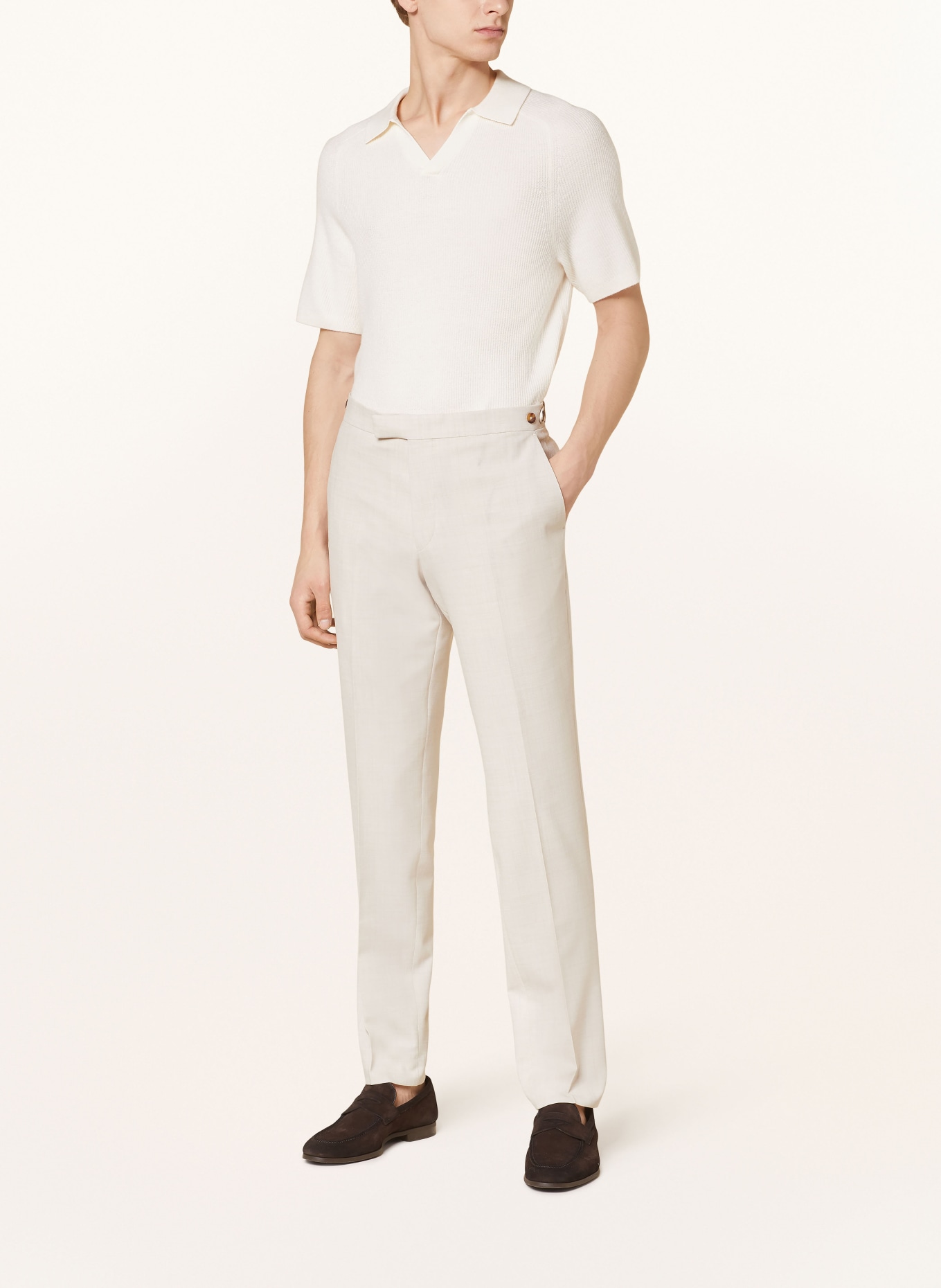 REISS Anzughose BELMONT Extra Slim Fit, Farbe: 04 STONE (Bild 3)