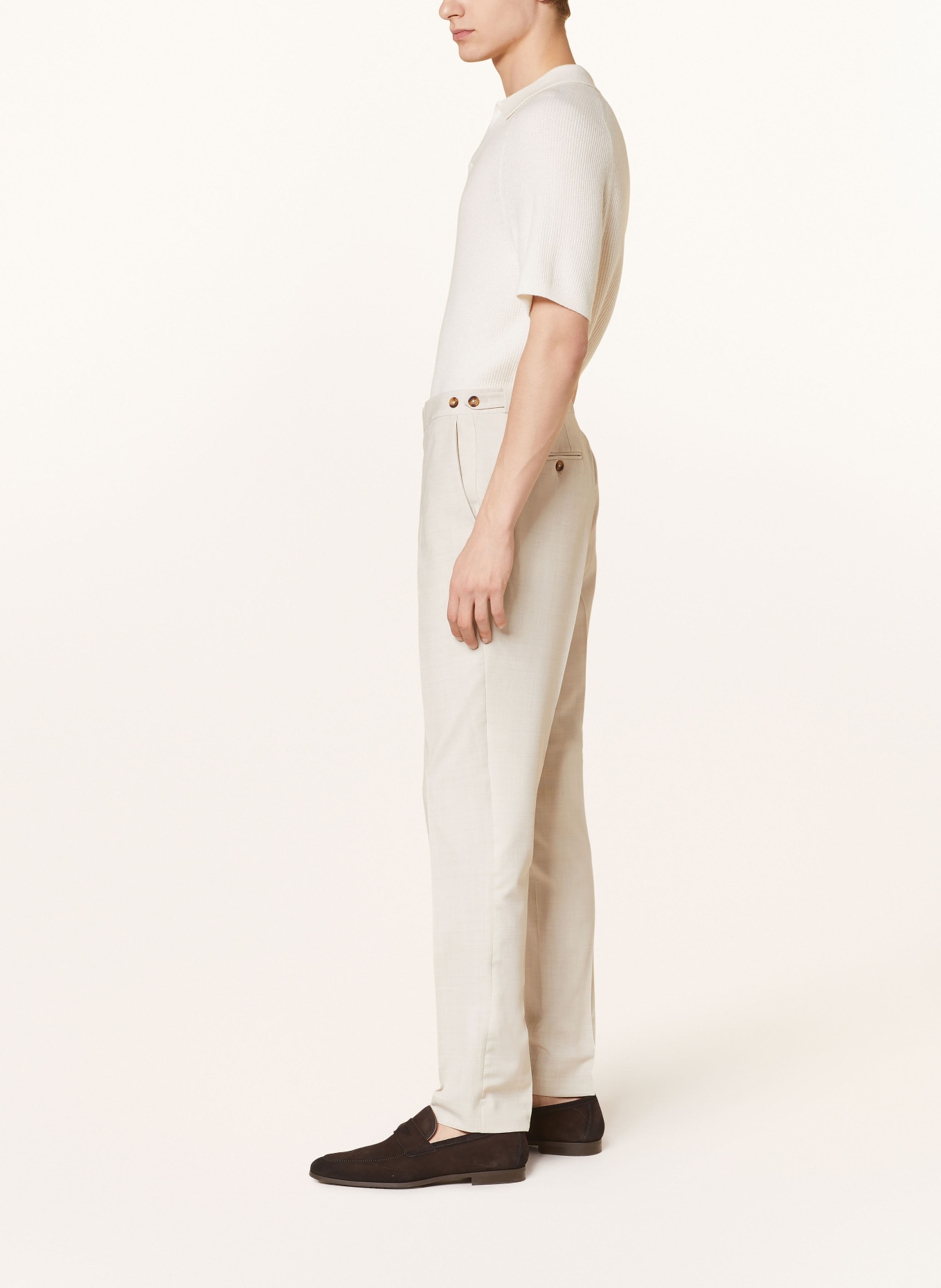 REISS Spodnie garniturowe BELMONT extra slim fit, Kolor: 04 STONE (Obrazek 5)