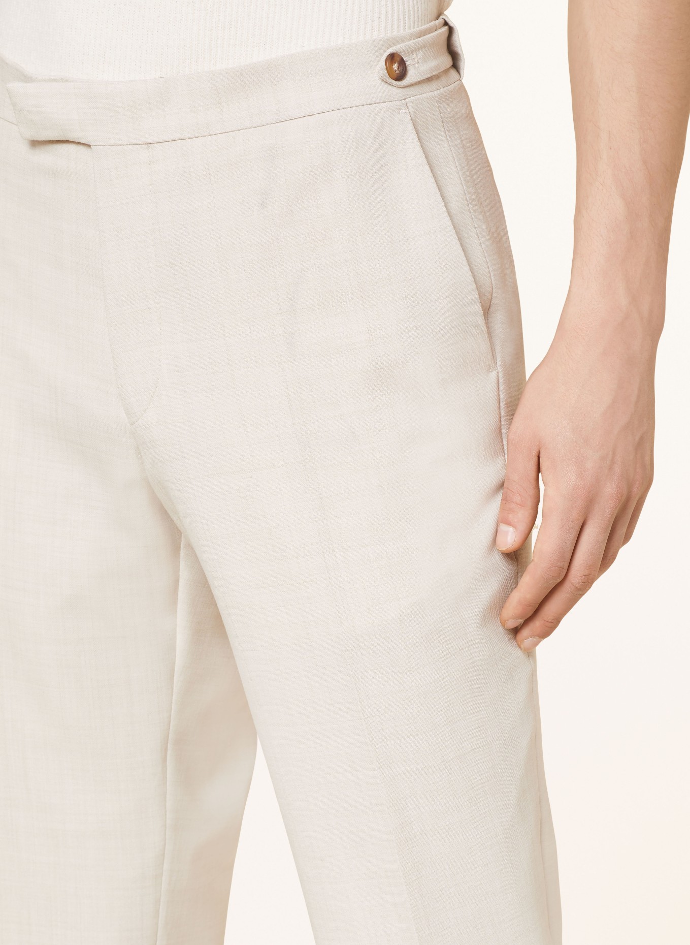 REISS Spodnie garniturowe BELMONT extra slim fit, Kolor: 04 STONE (Obrazek 6)