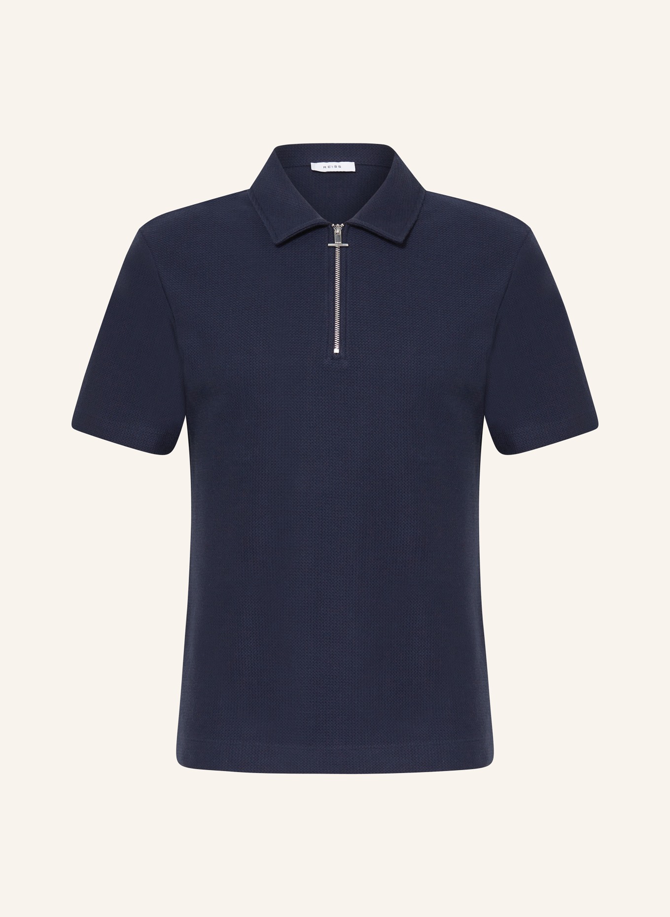 REISS Piqué polo shirt FELIX, Color: DARK BLUE (Image 1)