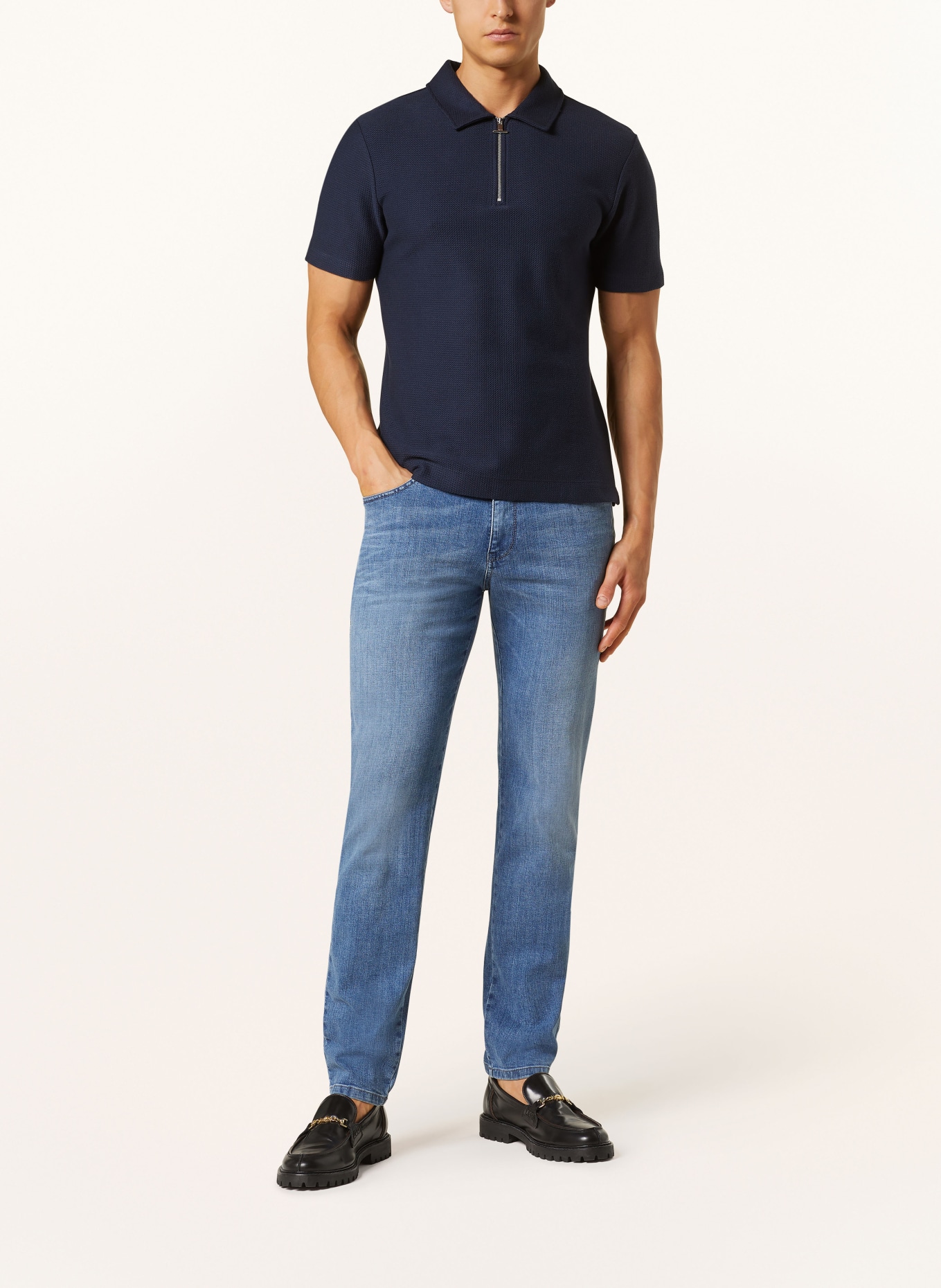 REISS Piqué-Poloshirt FELIX, Farbe: DUNKELBLAU (Bild 2)