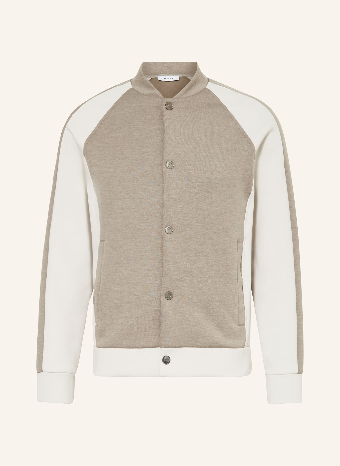 REISS Bomber jacket PELHAM, Color: TAUPE/ CREAM (Image 1)