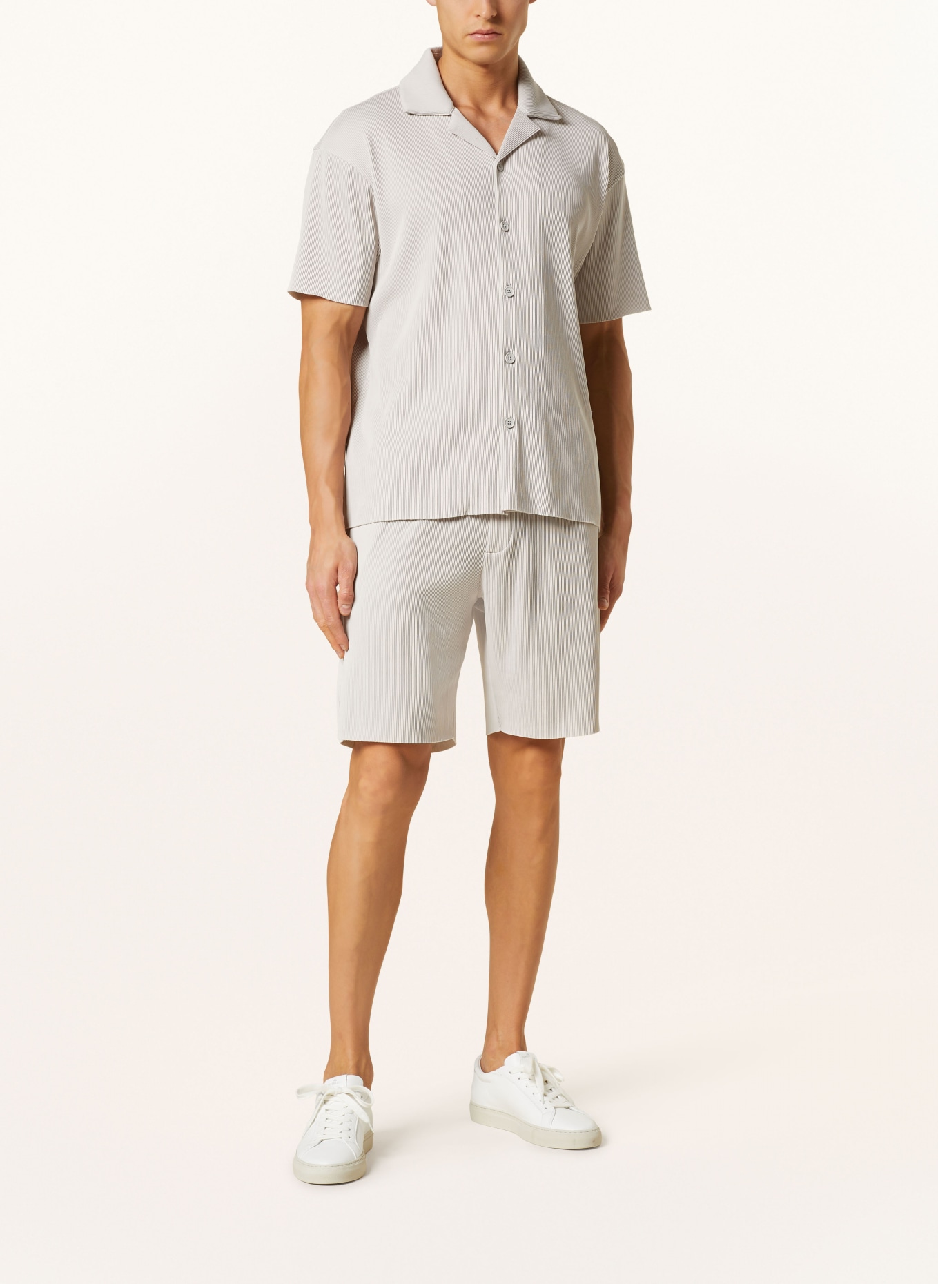 REISS Resort shirt CHASE loose fit, Color: LIGHT GRAY (Image 2)