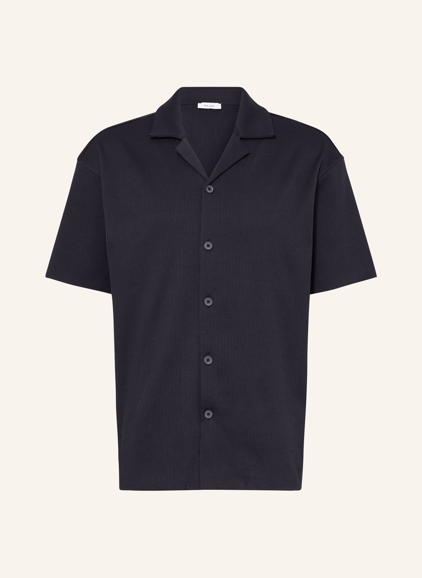 REISS Resort shirt CHASE loose fit, Color: DARK BLUE (Image 1)