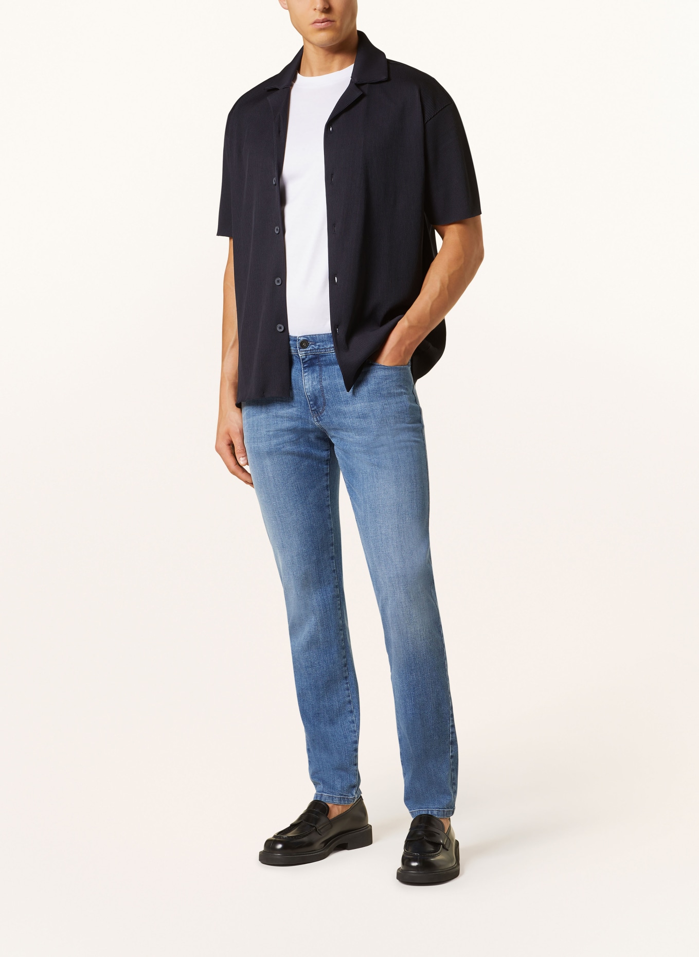 REISS Resort shirt CHASE loose fit, Color: DARK BLUE (Image 2)