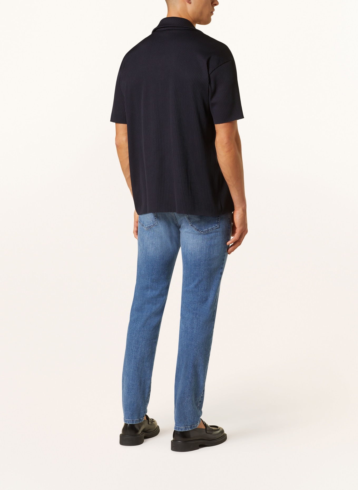 REISS Resort shirt CHASE loose fit, Color: DARK BLUE (Image 3)